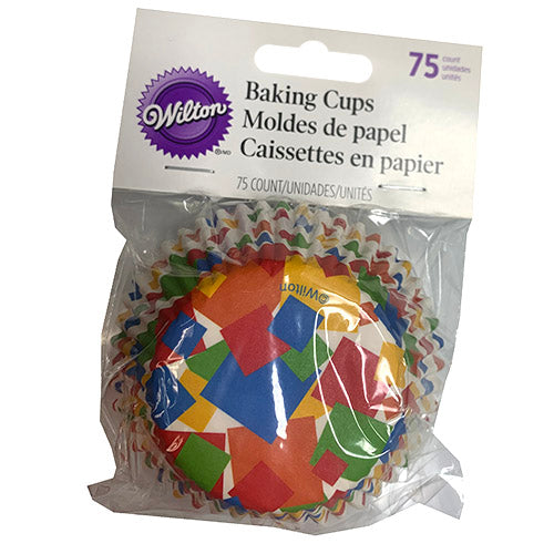 BAKING CUPS 75CT-CONFETTI