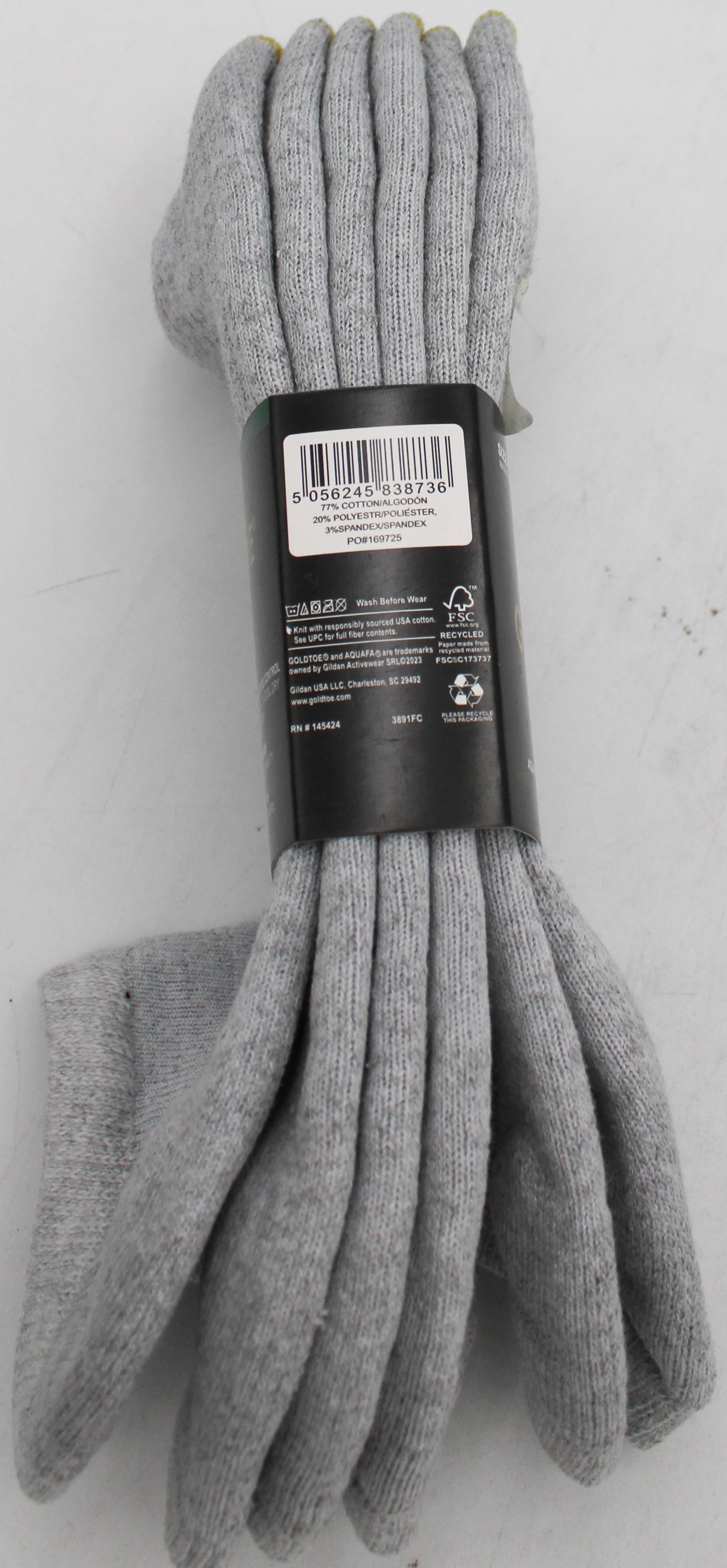 GOLDTOE 3PK MENS LOWCUT SOCKS GREY SZ 10-13 NI