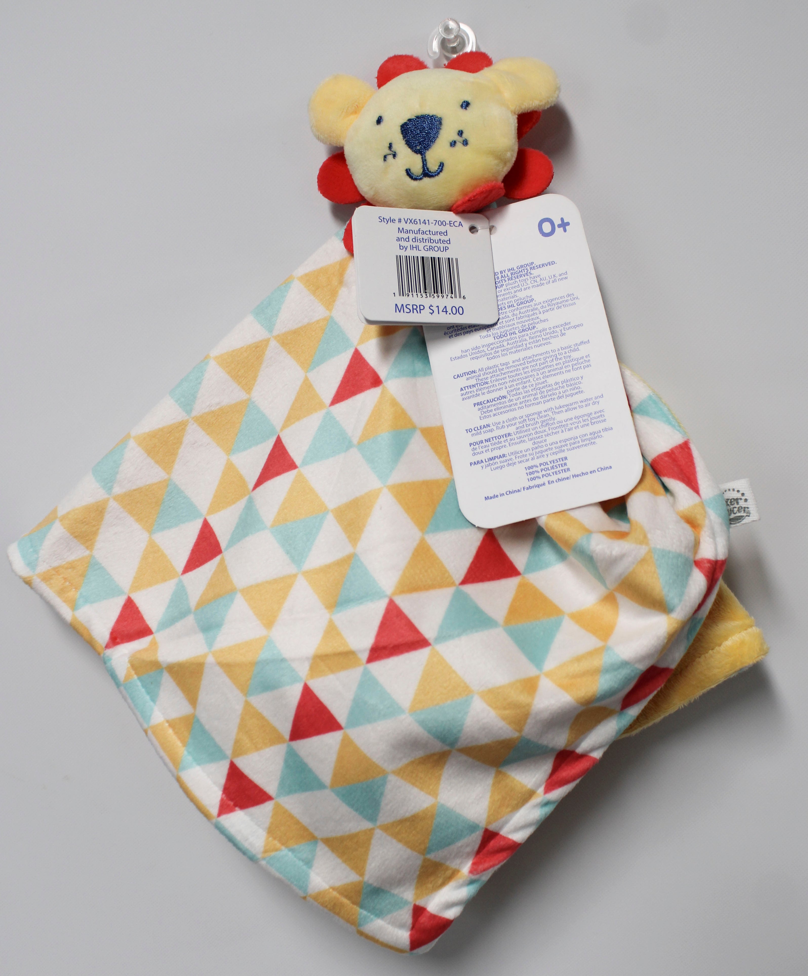 Baby Blankey Lion Plush Comforter for Infants - Wholesale