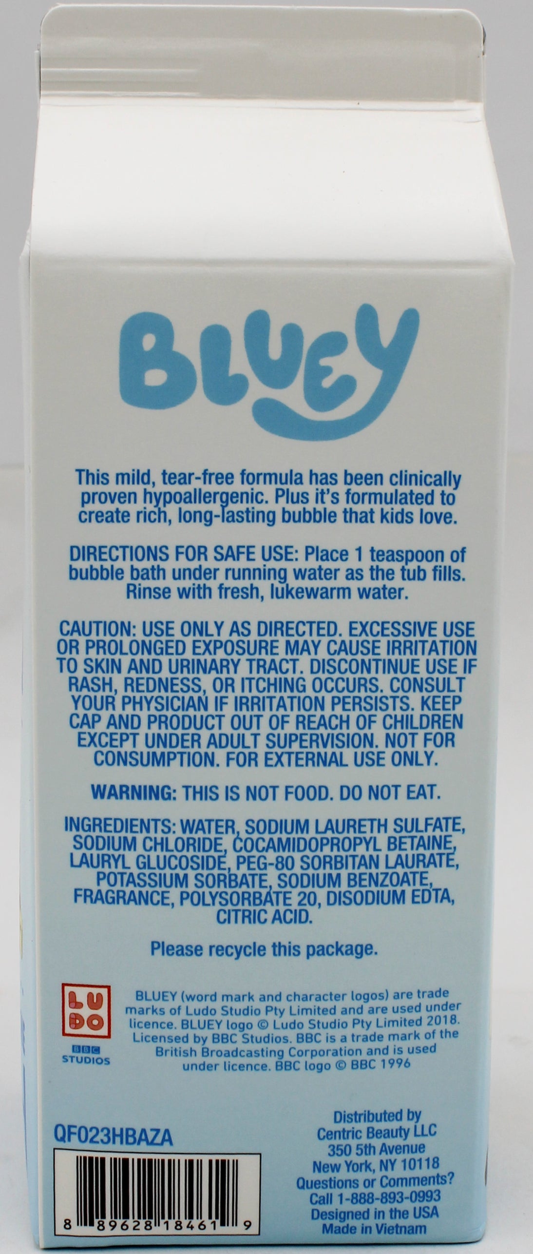 BLUEY 24OZ. BUBBLE BATH NI
