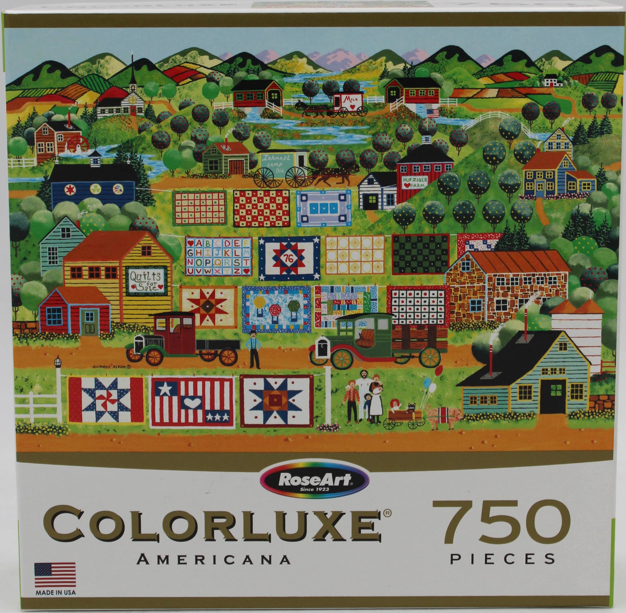 CRA-Z-ART COLORLUXE PUZZLE AMERICANA QUILTS FOR SALE 750PC