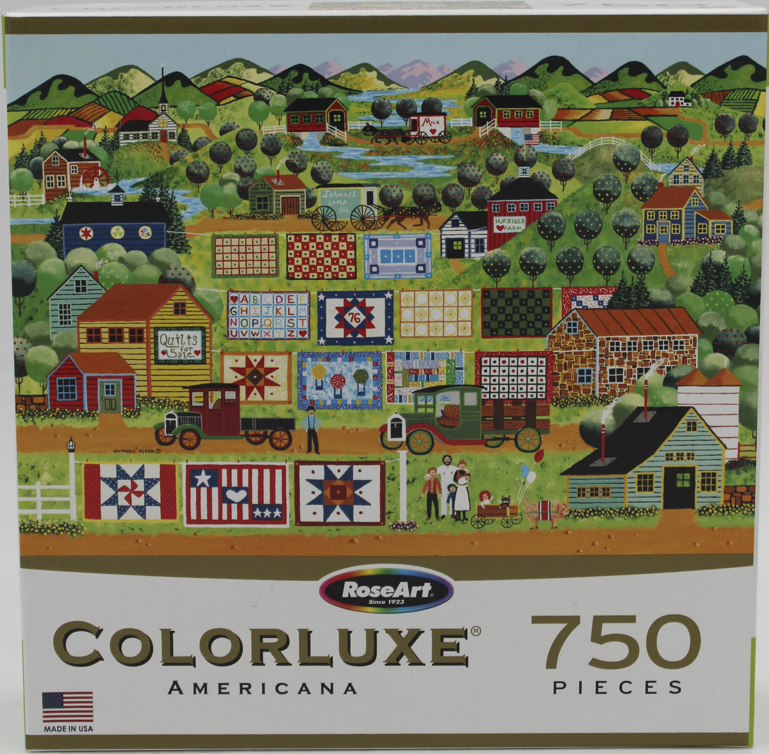 CRA-Z-ART COLORLUXE PUZZLE AMERICANA QUILTS FOR SALE 750PC