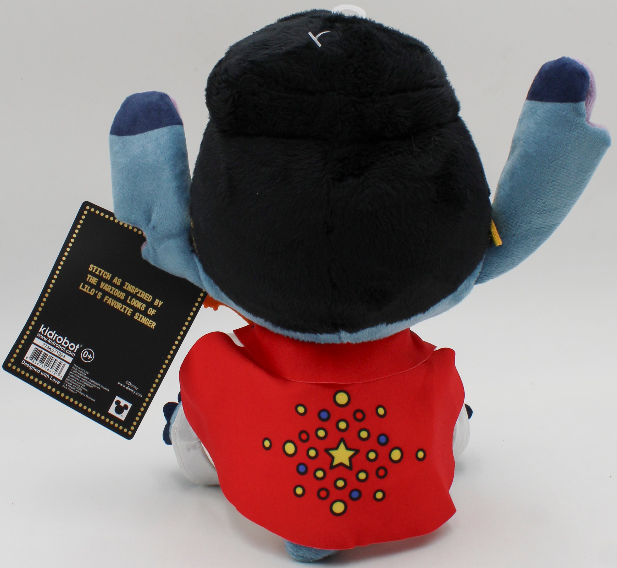 DISNEY LILO & STITCH 8" PLUSH ELVIS STITCH WHITE JUMPSUIT