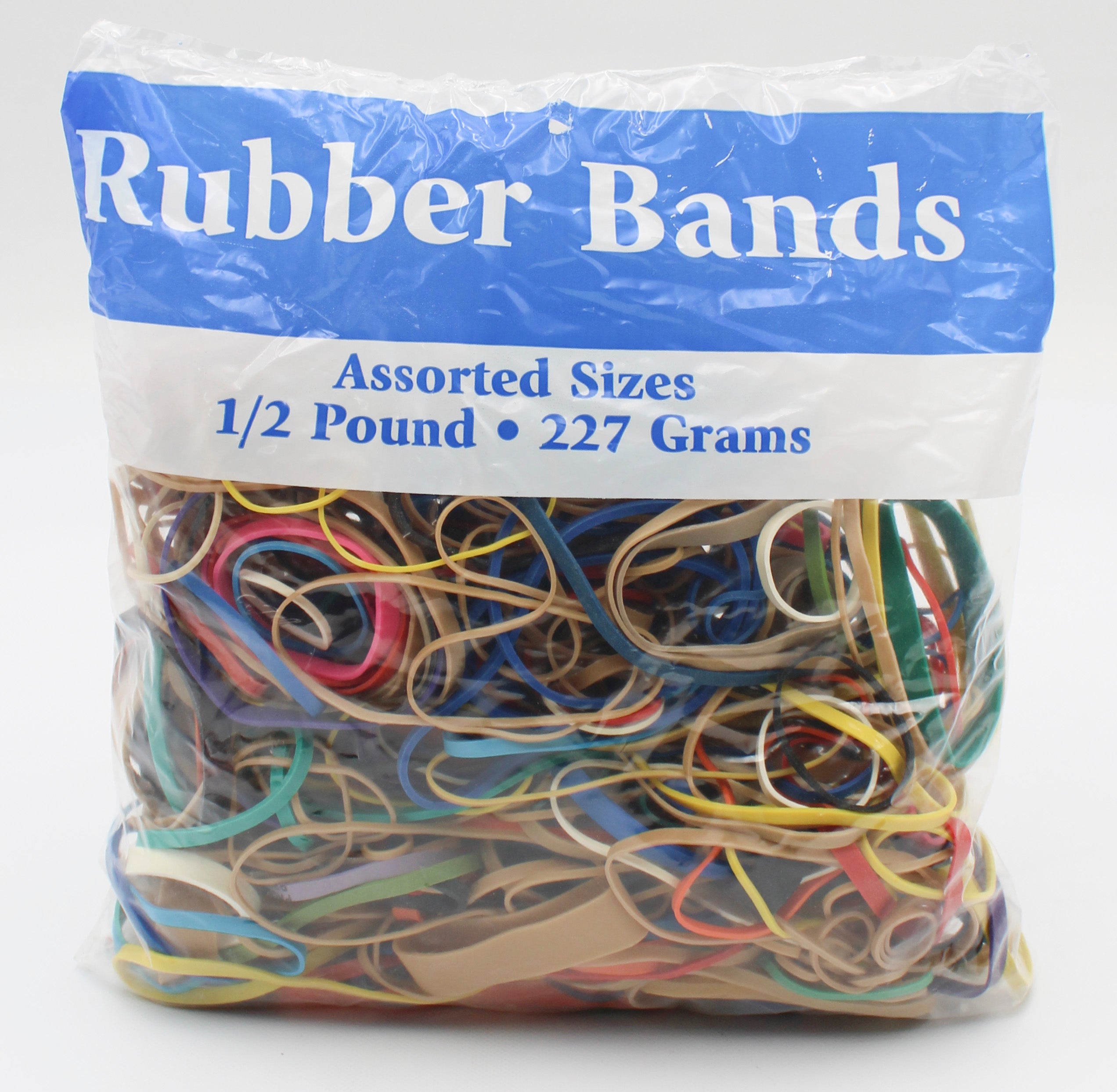 RUBBER BANDS 1/2LB BAG-ASST SIZES
