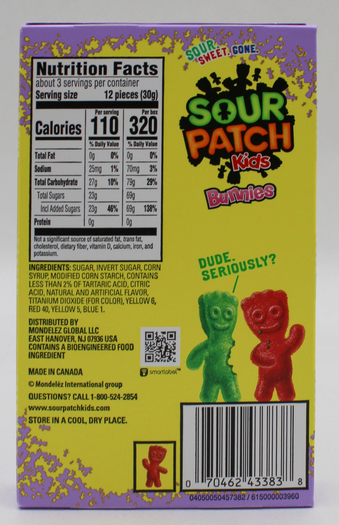 SOUR PATCH BUNNIES BOX 3.1 Oz BB 11/12/26