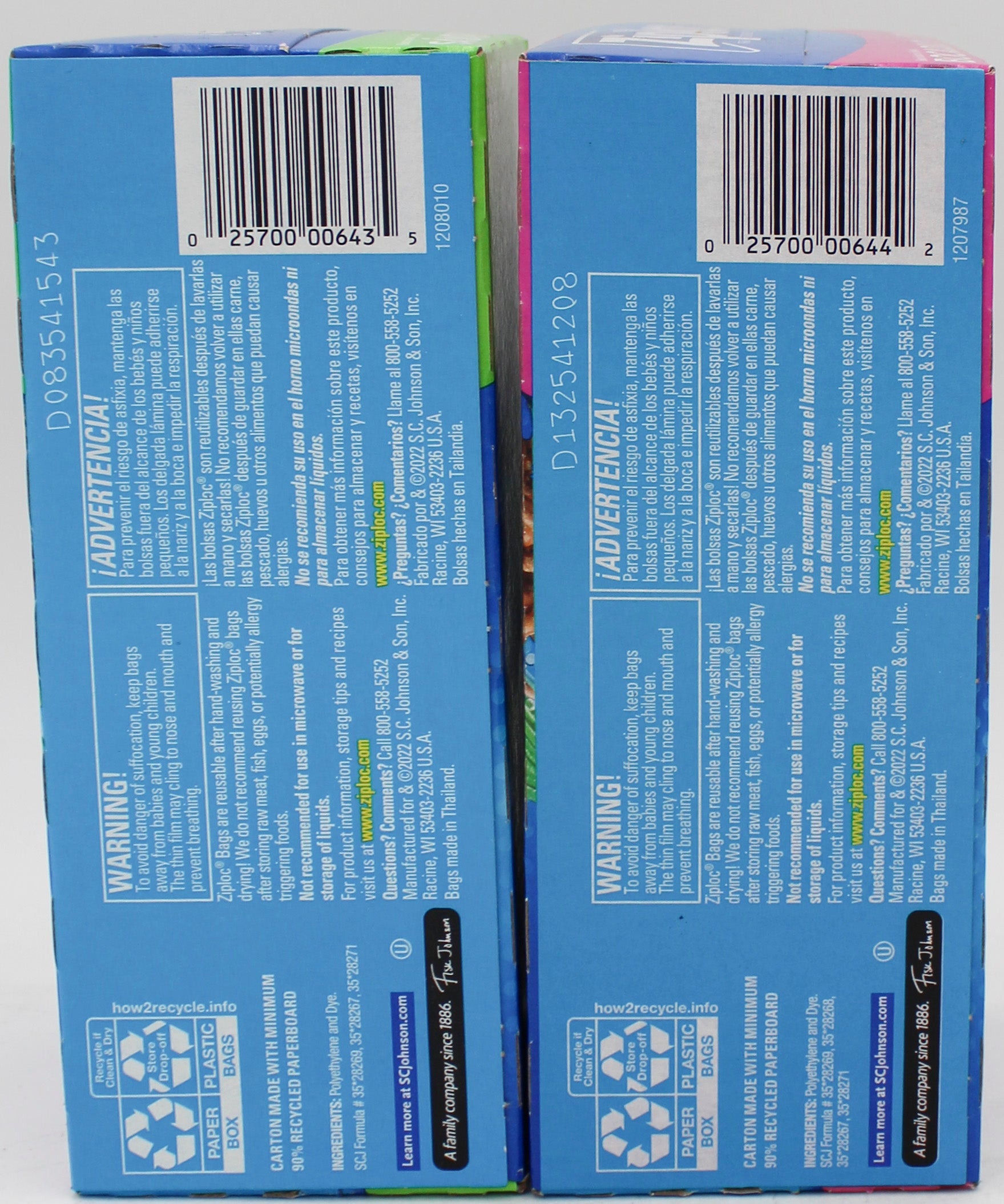 SP ZIPLOC BAGS BACK TO SCHOOL  100CT SNACK AND SANDWICH DISPLAY