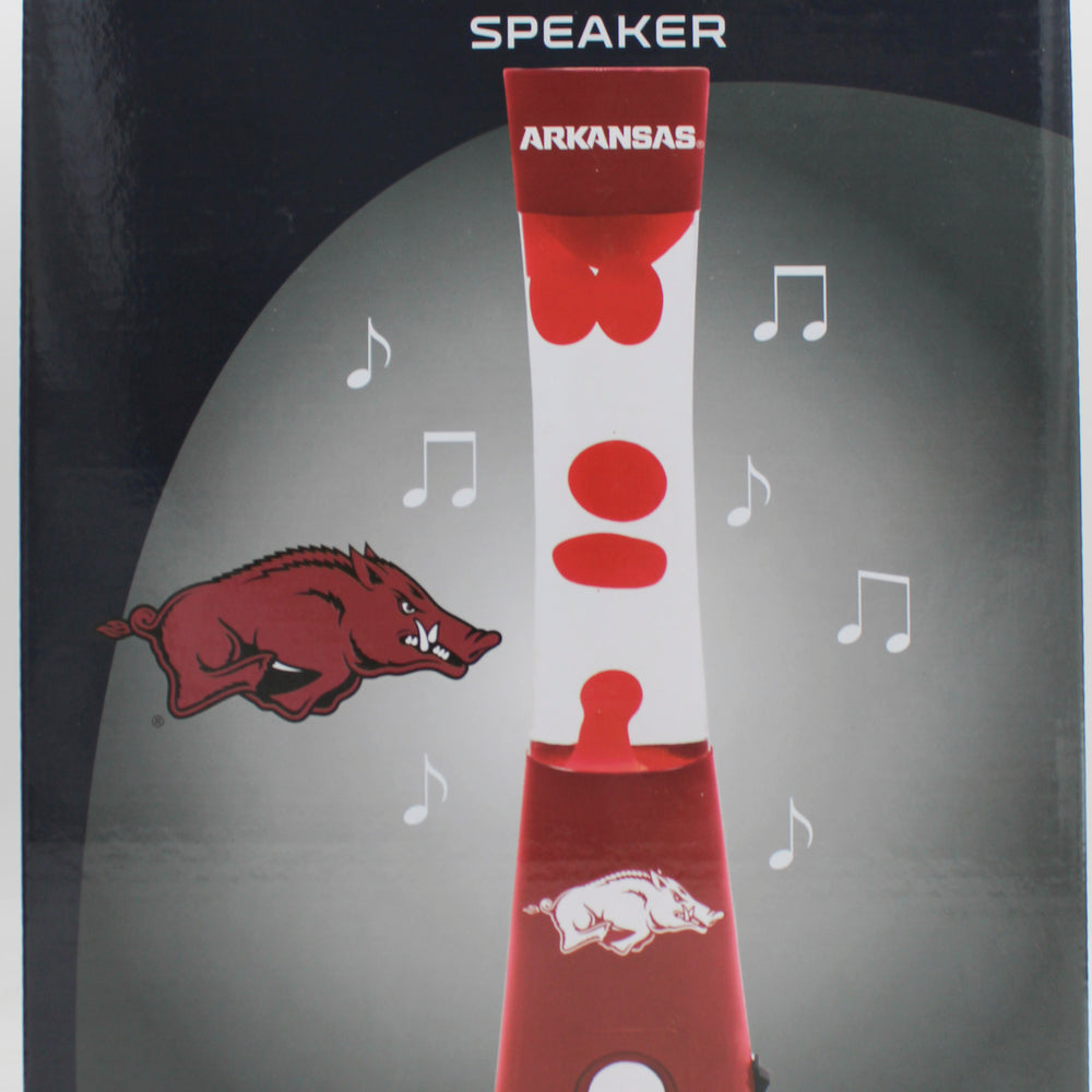 NCAA ARKANSAS RAZRBACKS LAVA LAMP SPEAKER 16.5"