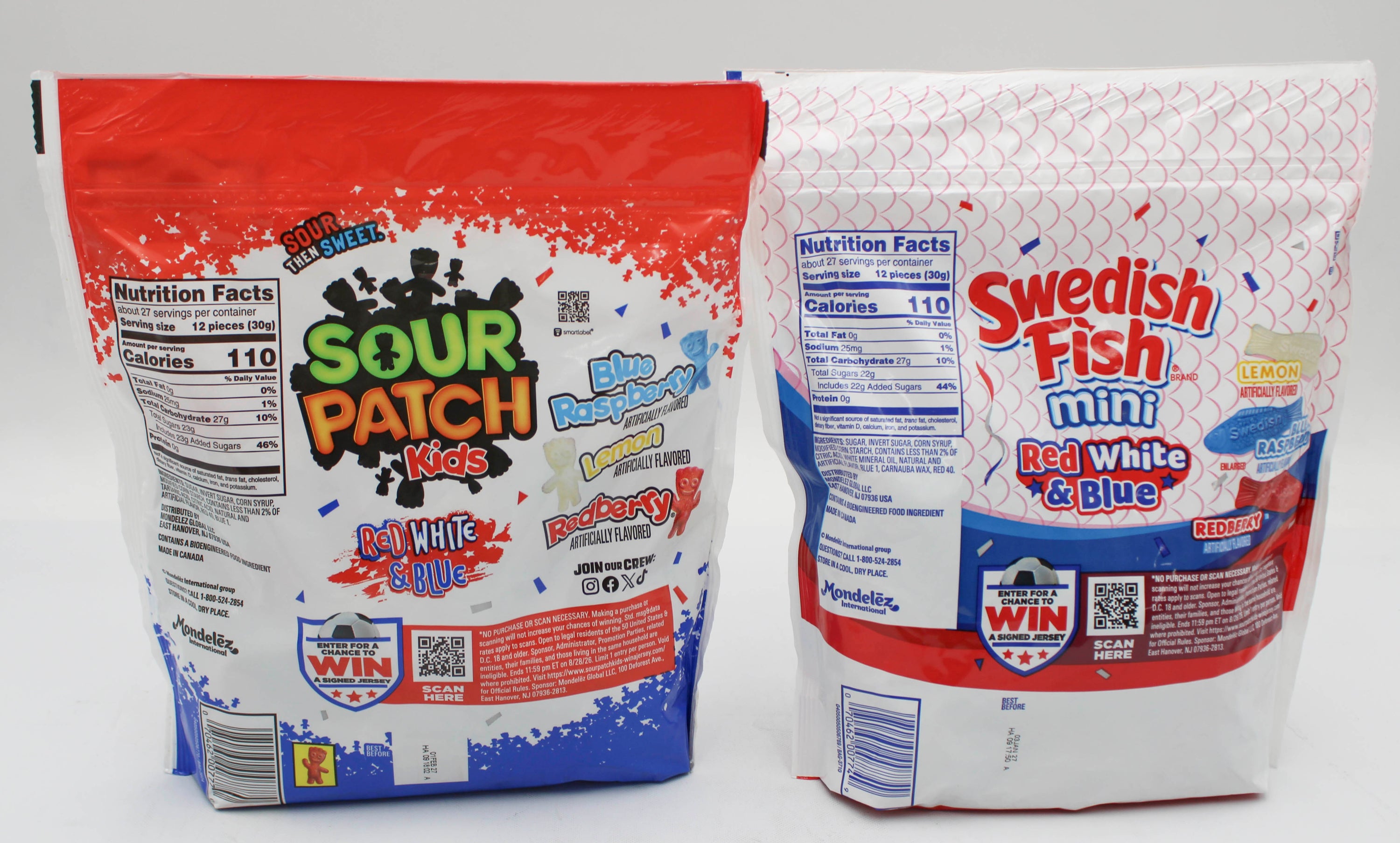 SOUR PATCH SWEDISH FISH 1.8LB BAG 1/3/27