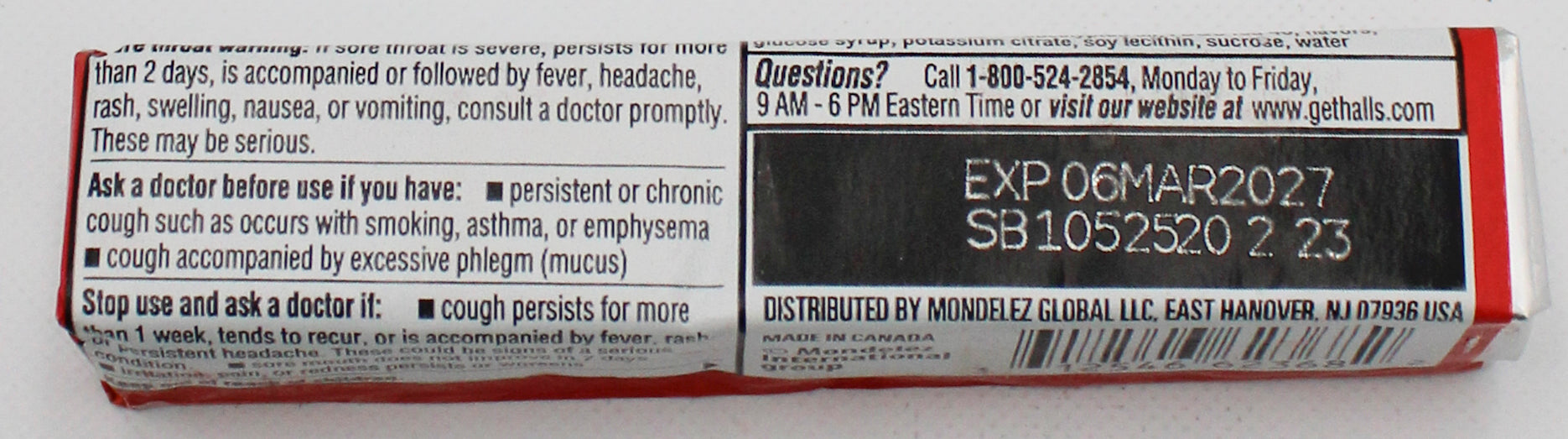 HALLS 9 PC STRAWBERRY EXP 3/6/27