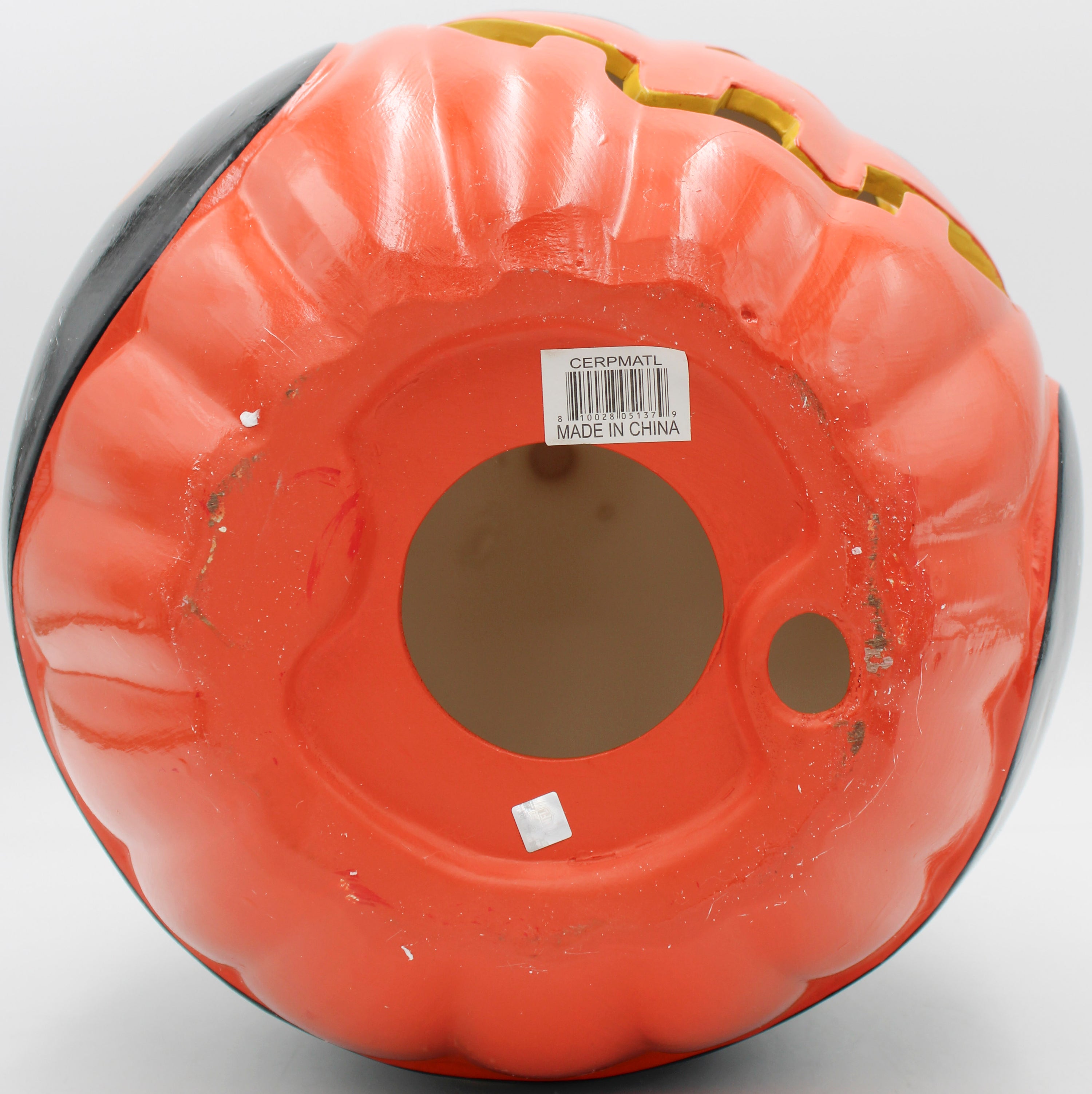 OFFICIALLY LICENCED ATLANTA FALCONS CERAMIC PUMPKIN HELMET 10"