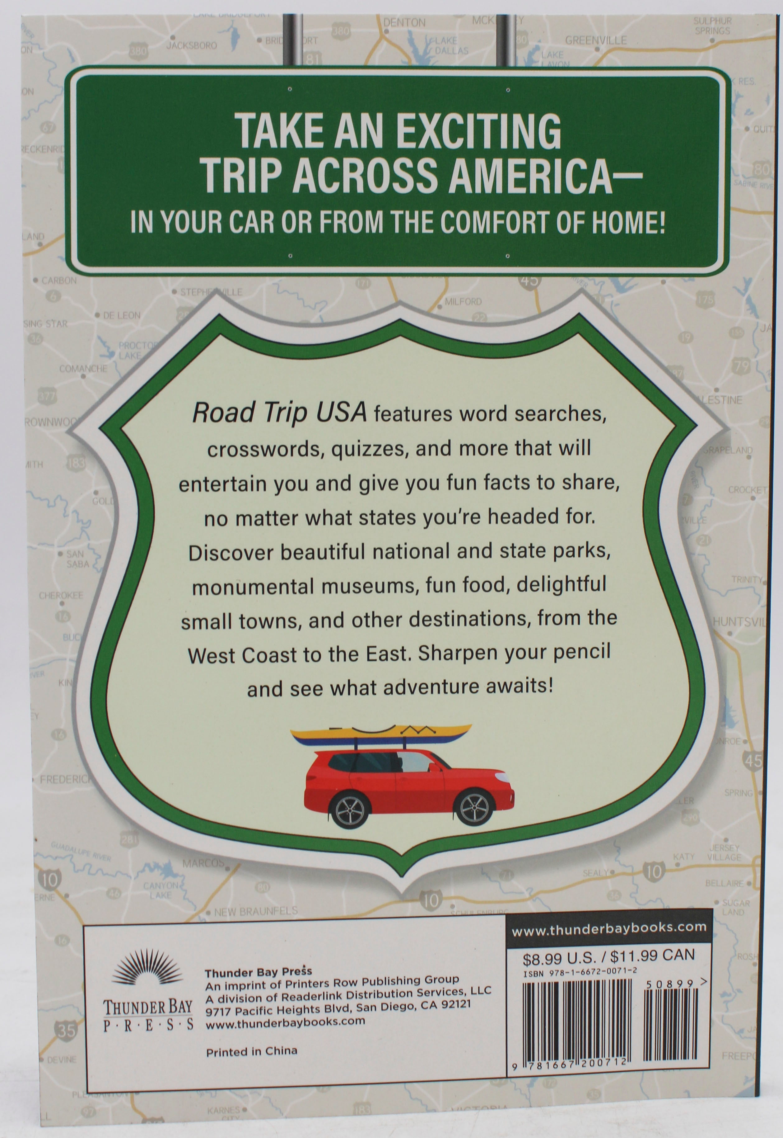 ROAD TRIP USA WORD SEARCH AND PUZZLES 192pg