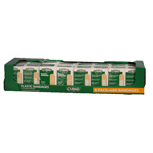 CURAD PLASTIC BANDAGES 24-80CT BOXES.75inX3in NO UPC NI