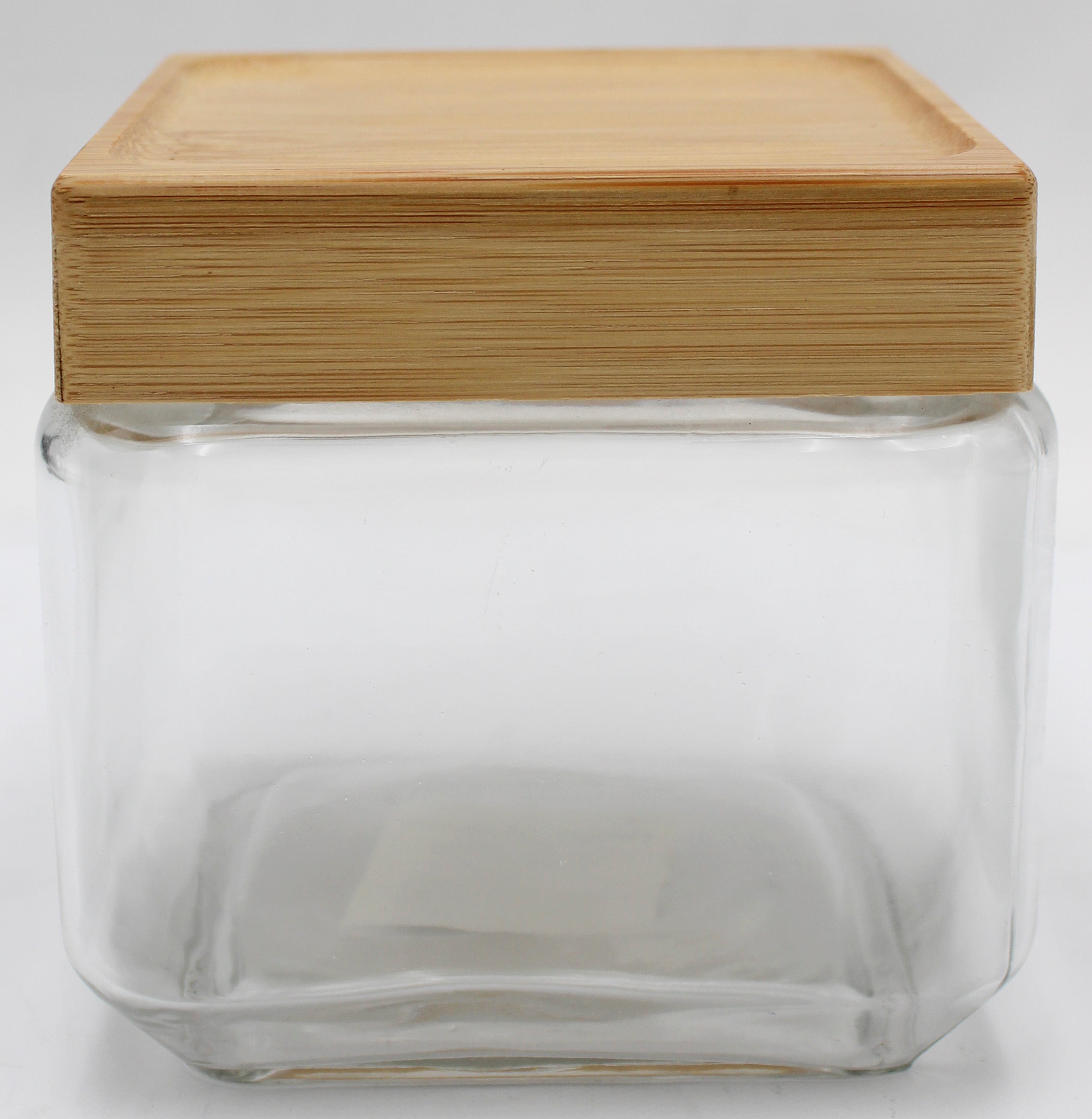 GLASS CANISTER w/ BAMBOO LID 27oz