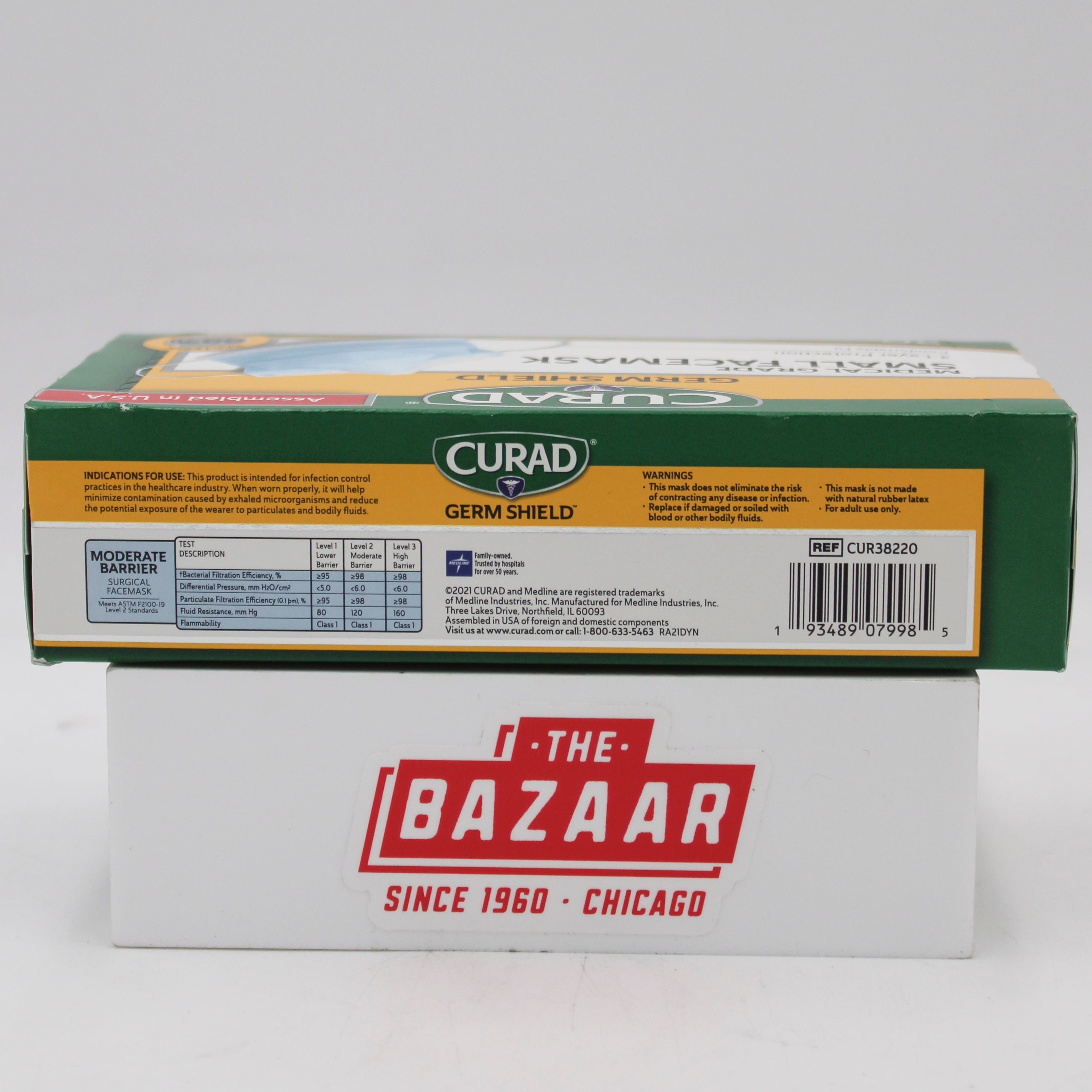 CURAD GERM SHIELD MEDICAL FACE MASK 20ct NI