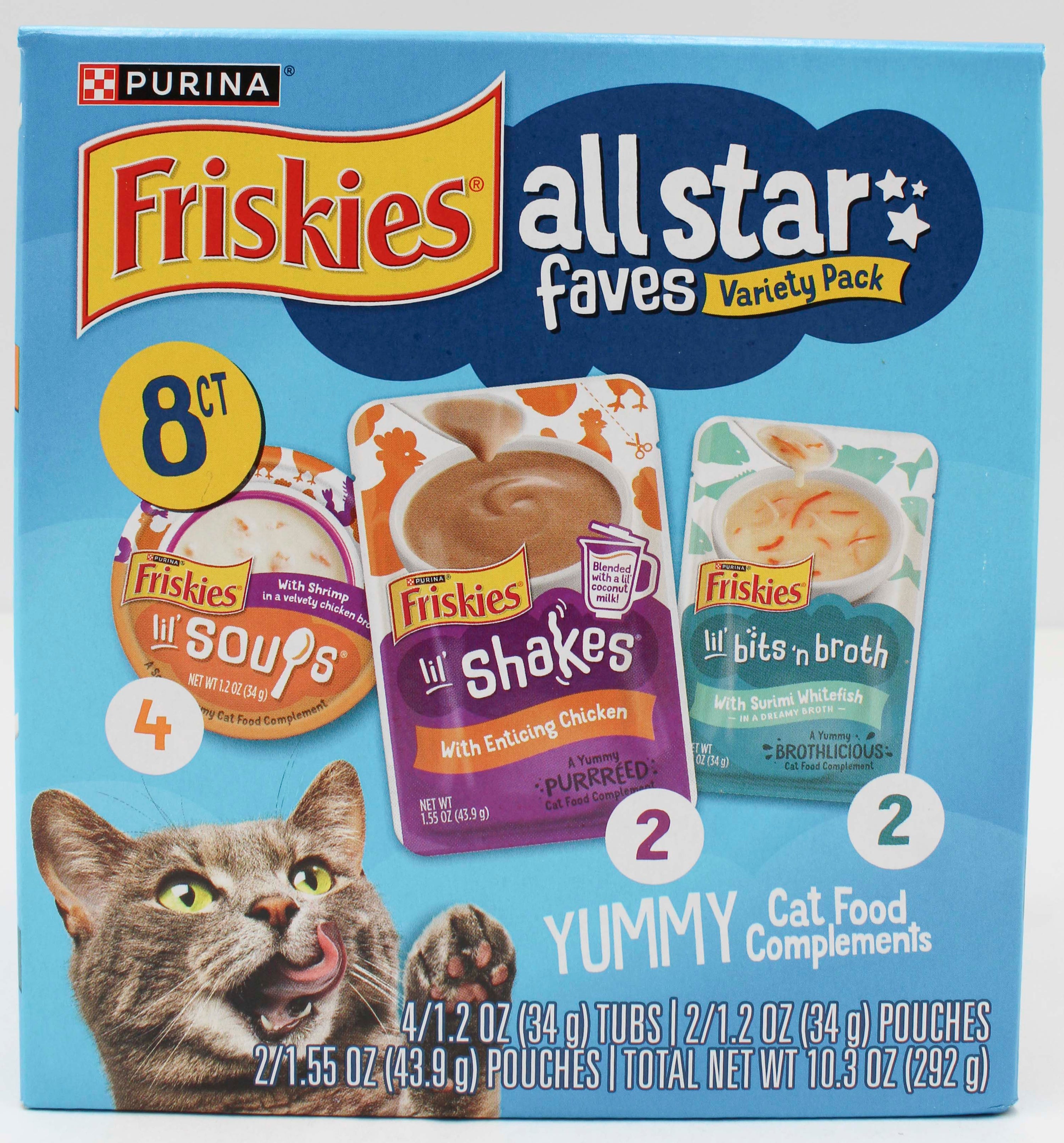 FRISKIES ALLSTAR FAVES VARIETY PACK 8CT 10.3oz. BB 9.30.26 NI