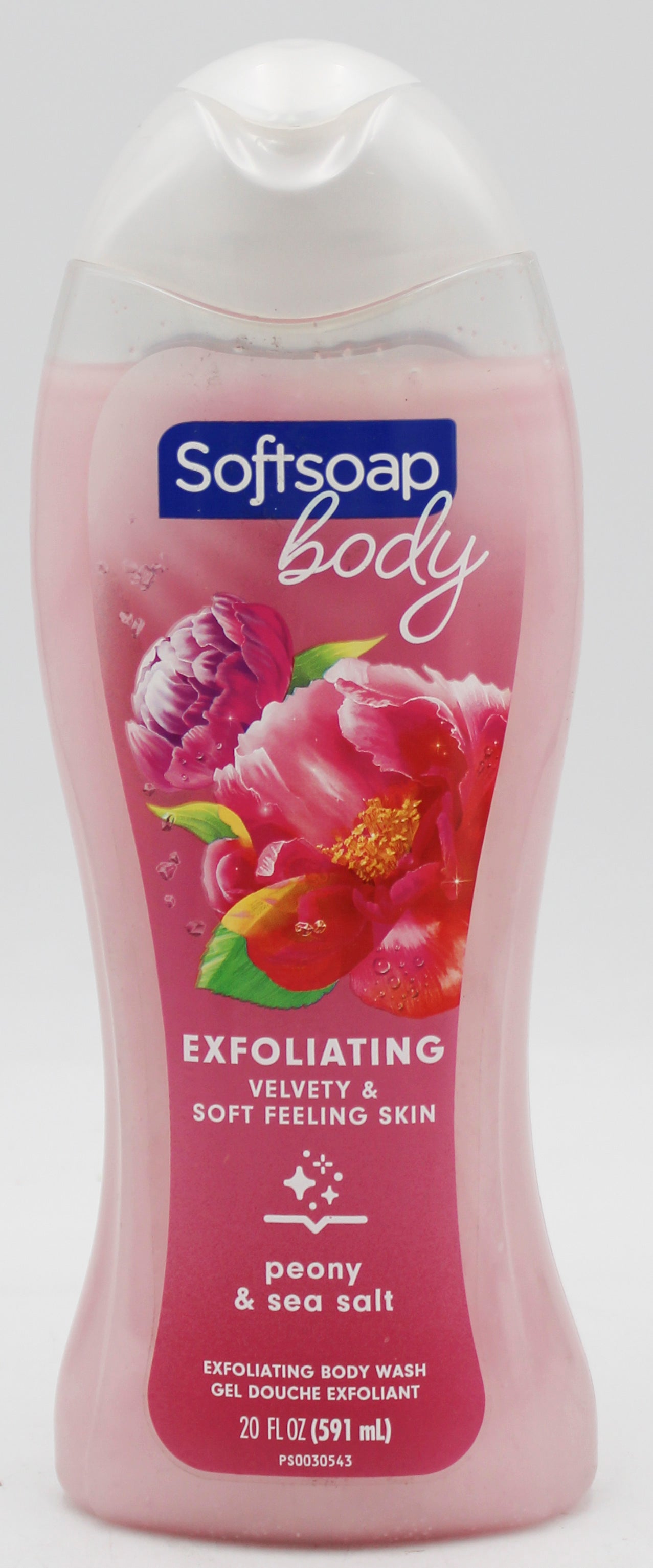 SOFTSOAP BODY WASH PINK PEONY & SEA SALT 20floz/591ml NI