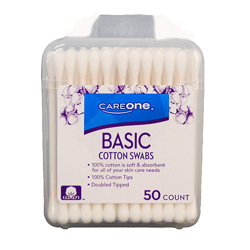 CAREONE TRAVEL SIZED DOUBLE TIPPED COTTON SWABS 50CT MUST BE SOLD WEST OF THE MISSISSIPPI NI