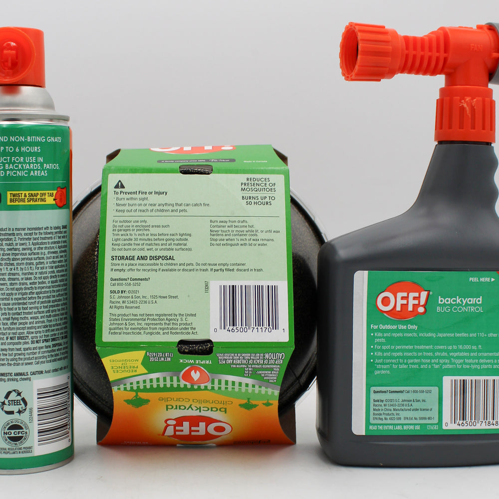 OFF BACKYARD PERIMETER/FOGGER/CANDLE MIXED HALF PALLET