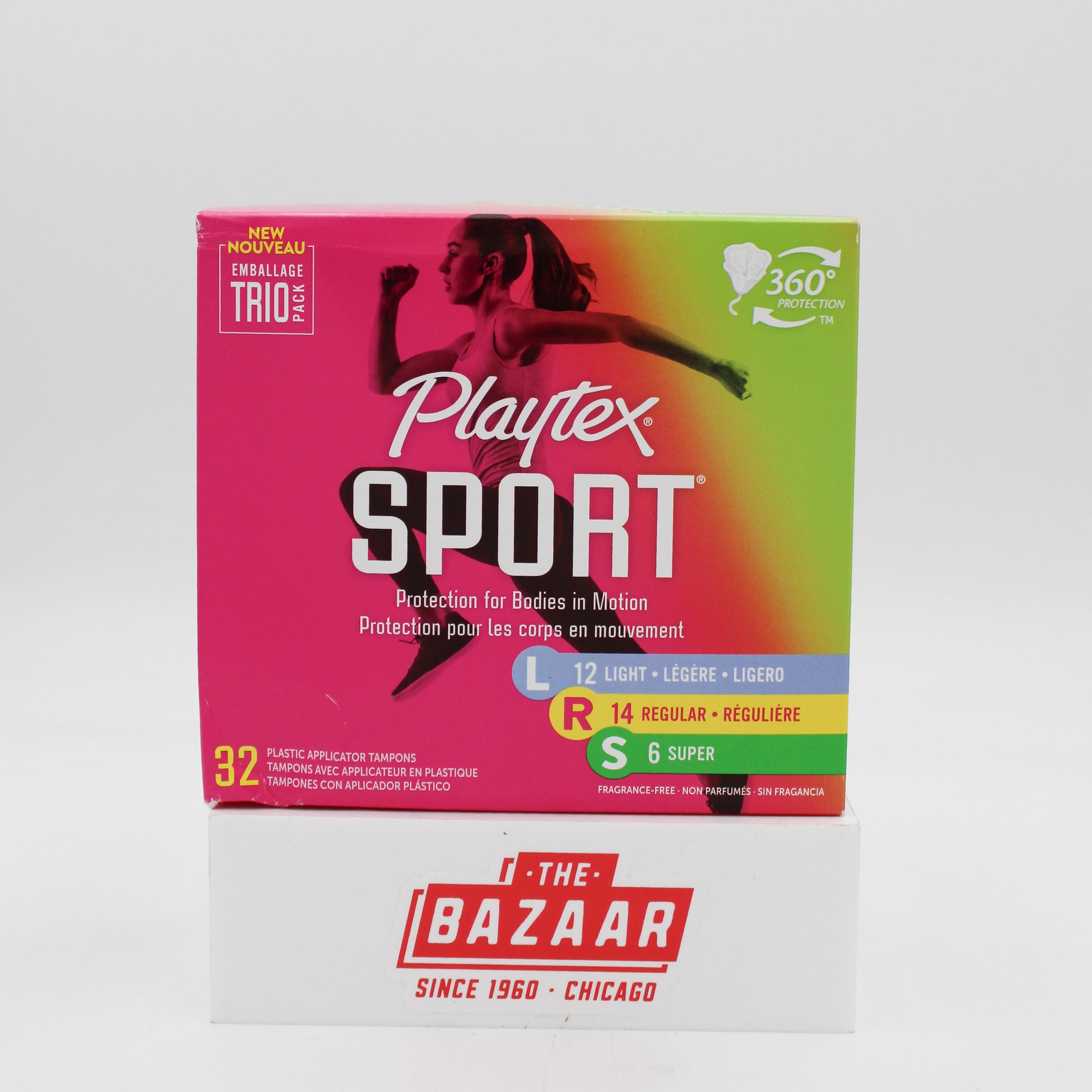 SP PLEYTEX SPORT PLASTIC TAMPONS LIGHT REGULAR SUPER 32CT NI