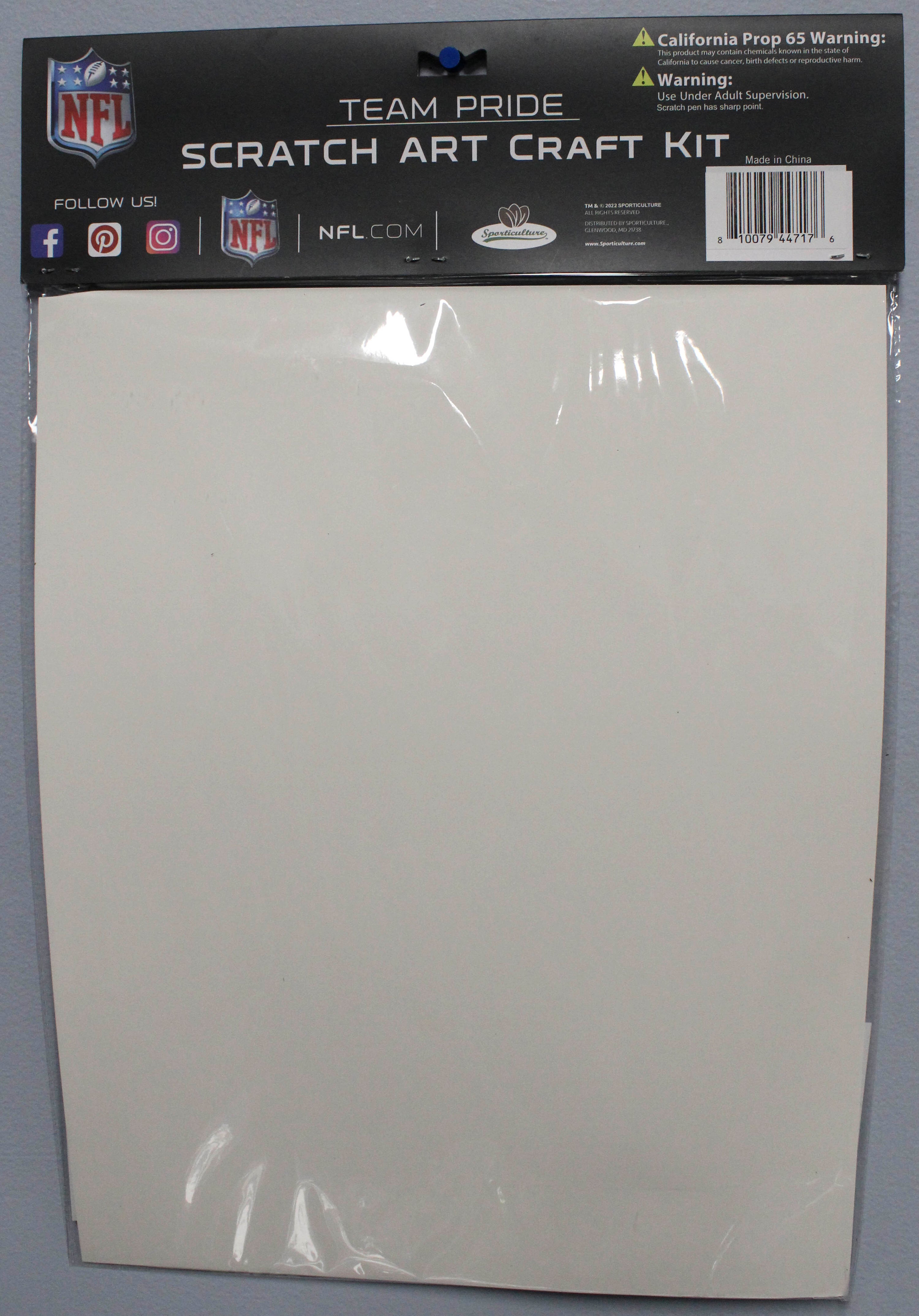 LOS ANGELES CHARGERS SCRATCH ART CRAFT KIT