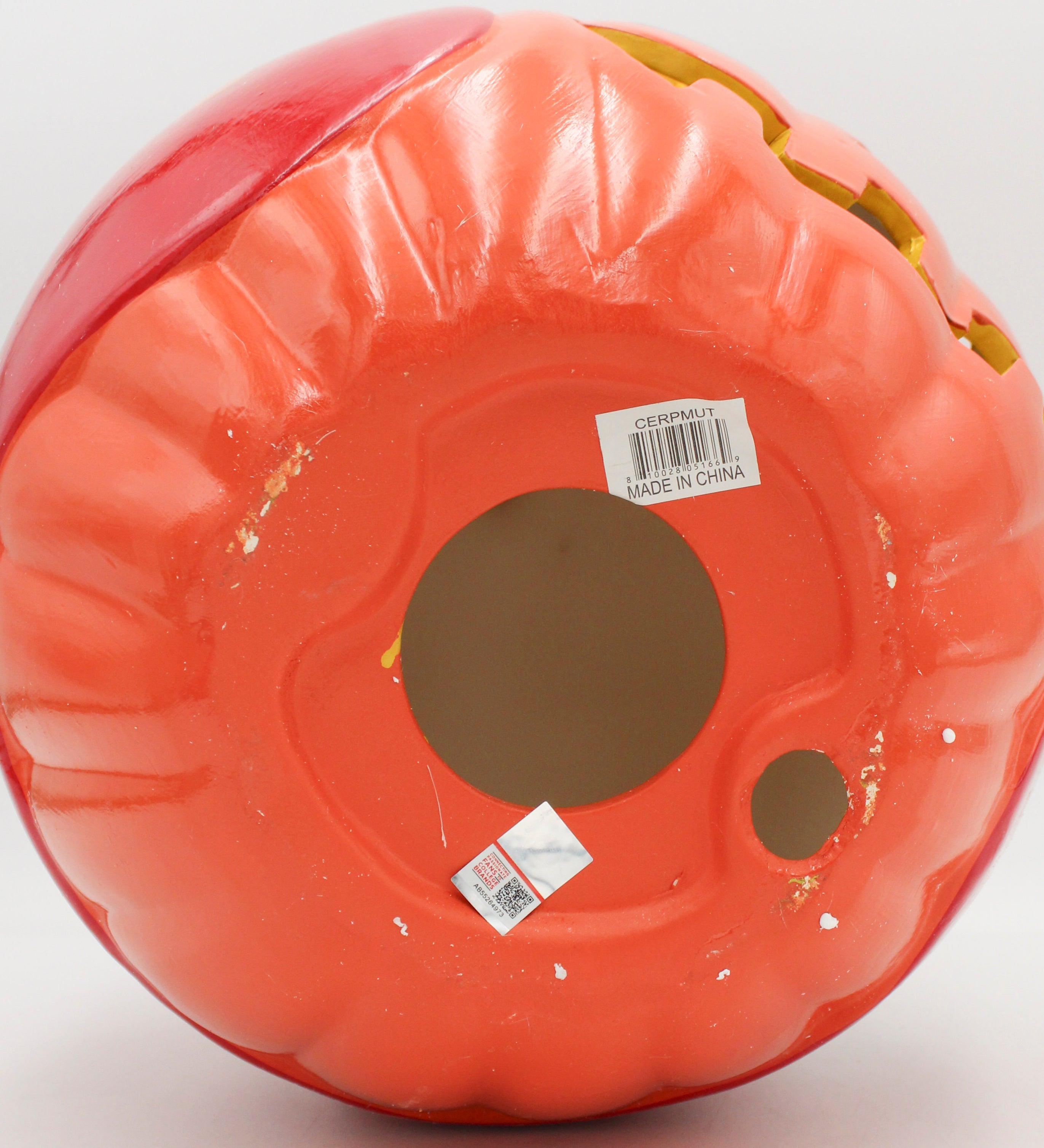 UTAH UTES CERAMIC PUMPKIN HELMET 10"