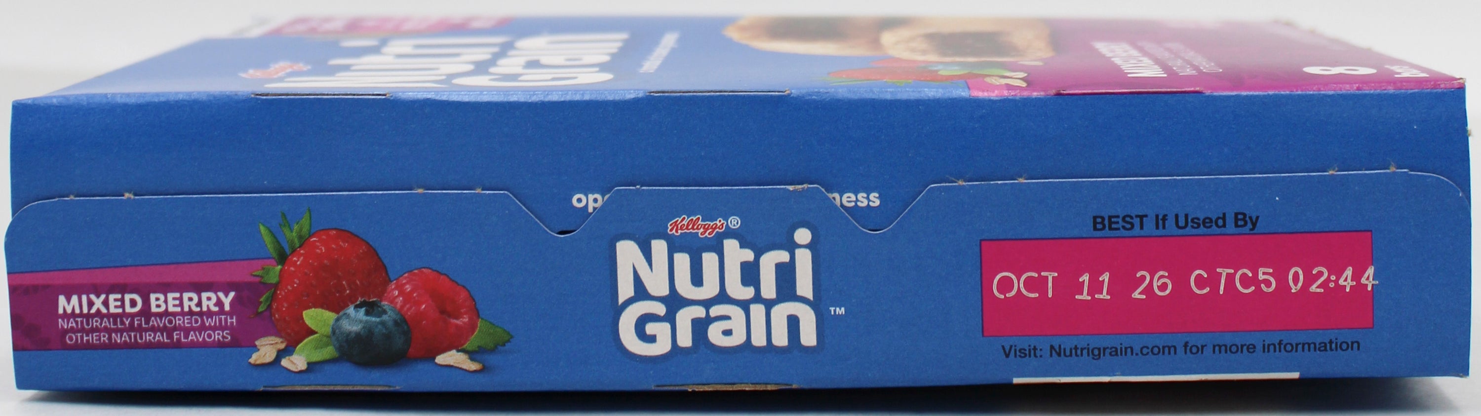 NUTRI-GRAIN MIXED BERRY BREAKFAST BAR 8ct 10.4 Oz NI BB 10/12/2026