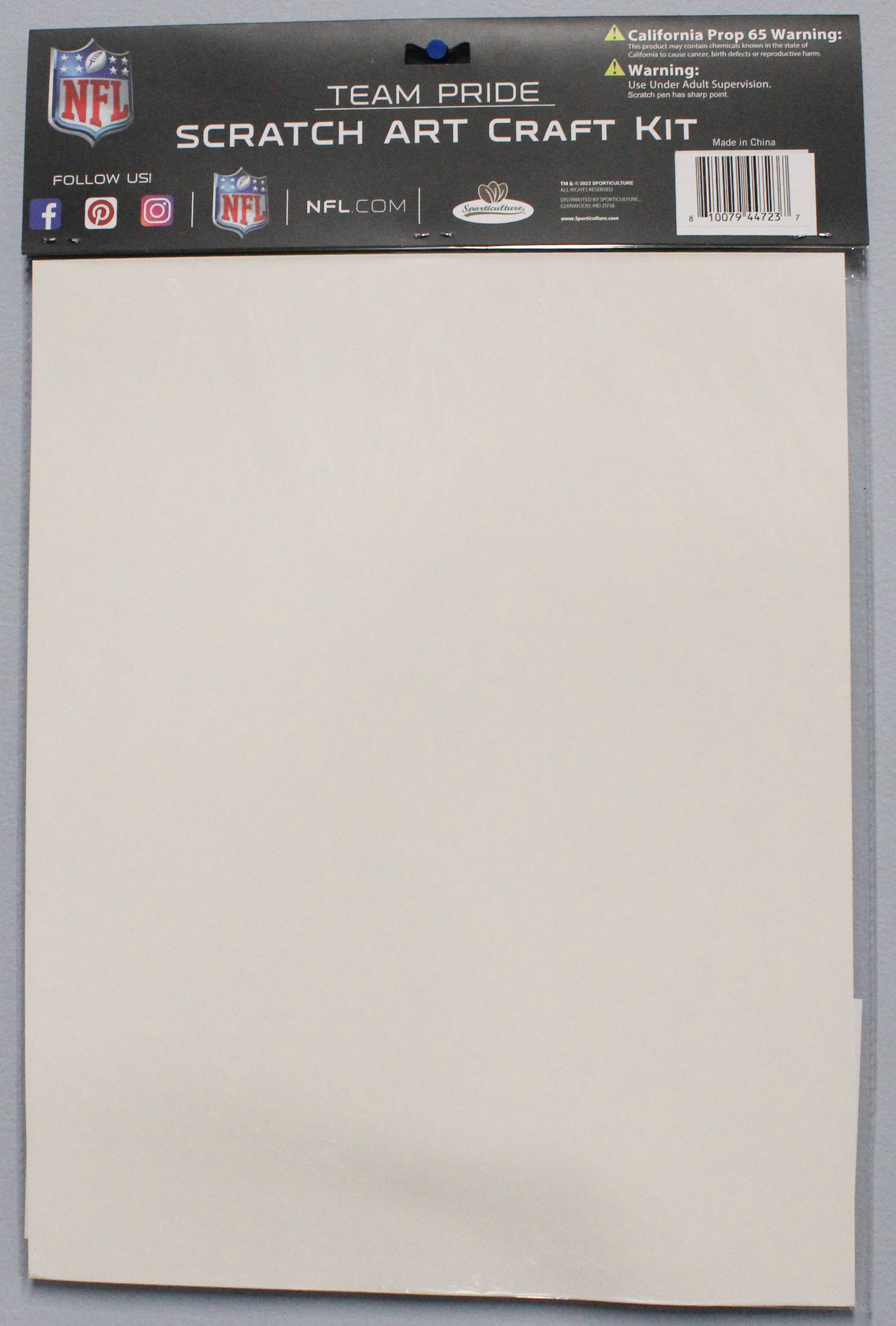 NEW YORK GIANTS SCRATCH ART CRAFT KIT