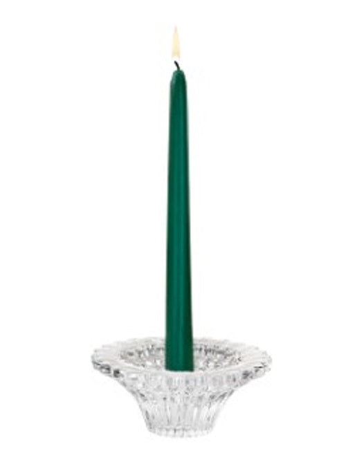PARTYLITE TAPER CANDLE UNSCENTED GREEN 6ct 10"