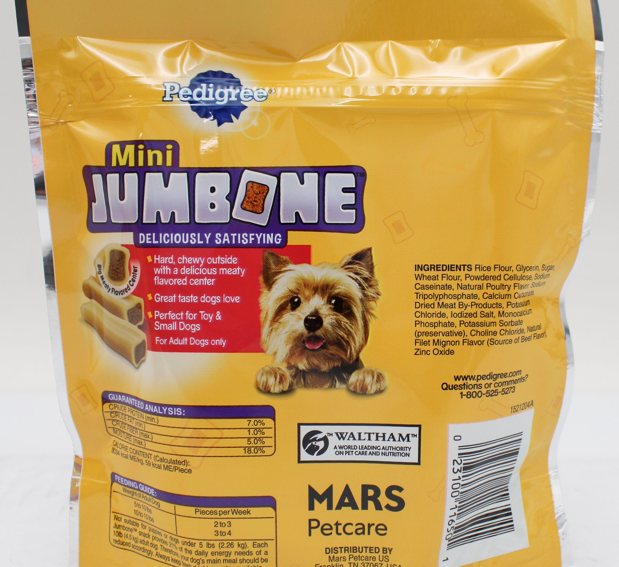 PEDIGREE JUMBONE MINI BEEF FLAVOR 7.2oz BB 2/22/2027
