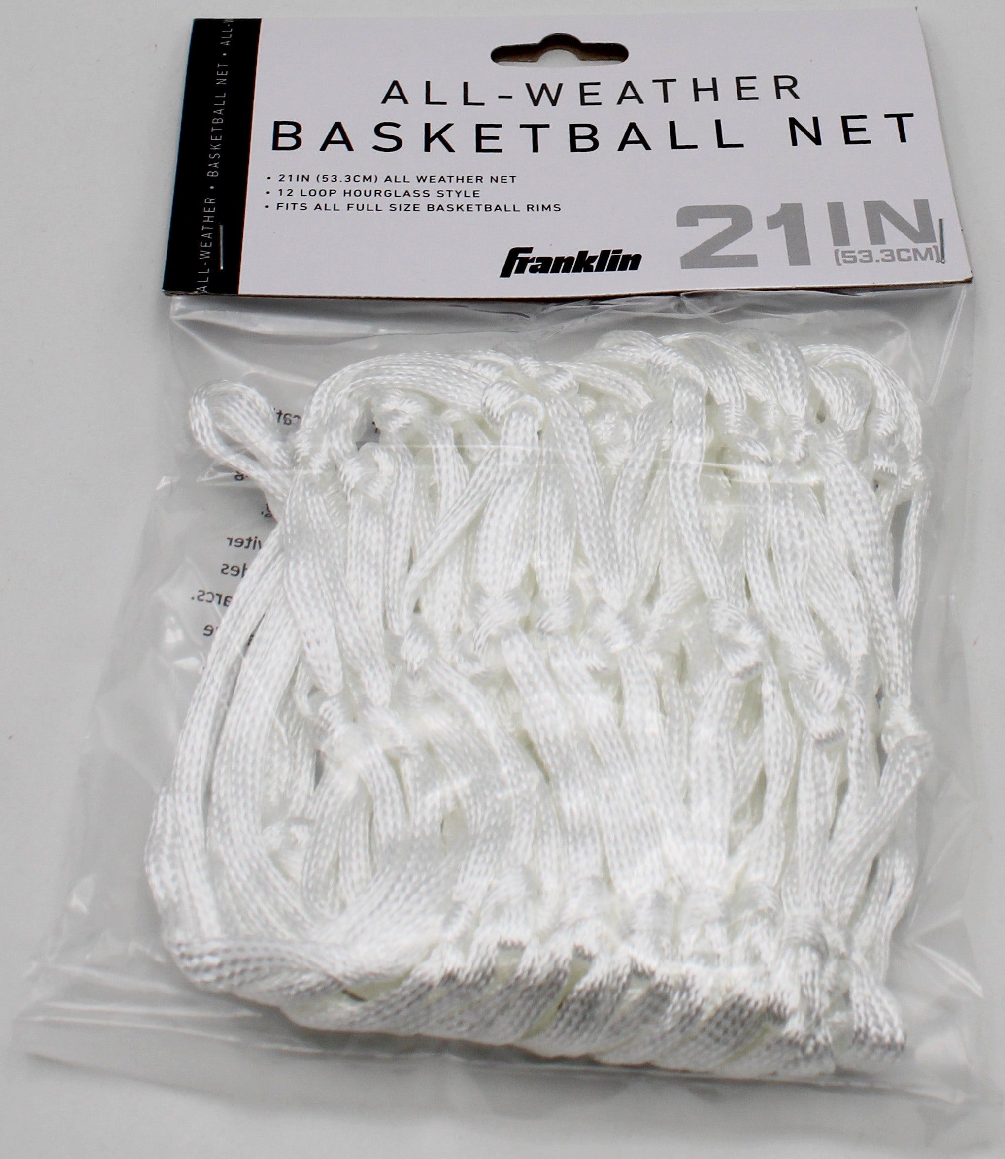 FRANKLIN WHITE 12-LOOP POLY BASKETBLL NET