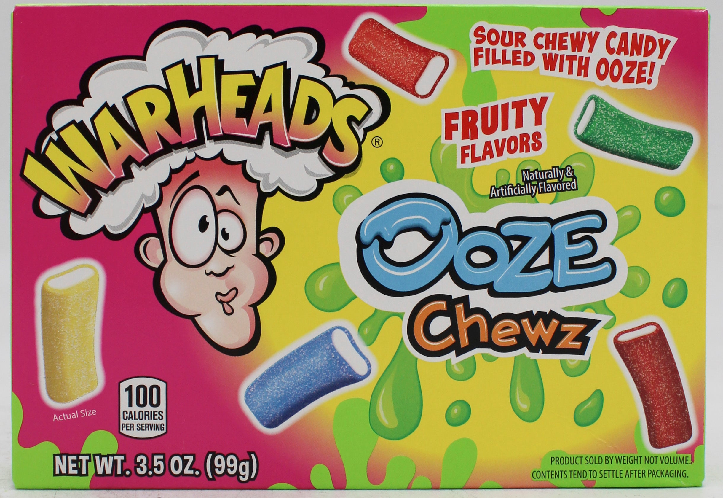WARHEADS OOZE CHEWZ ROPES THEATRE BOX 3.5 Oz Best By 3/1/26