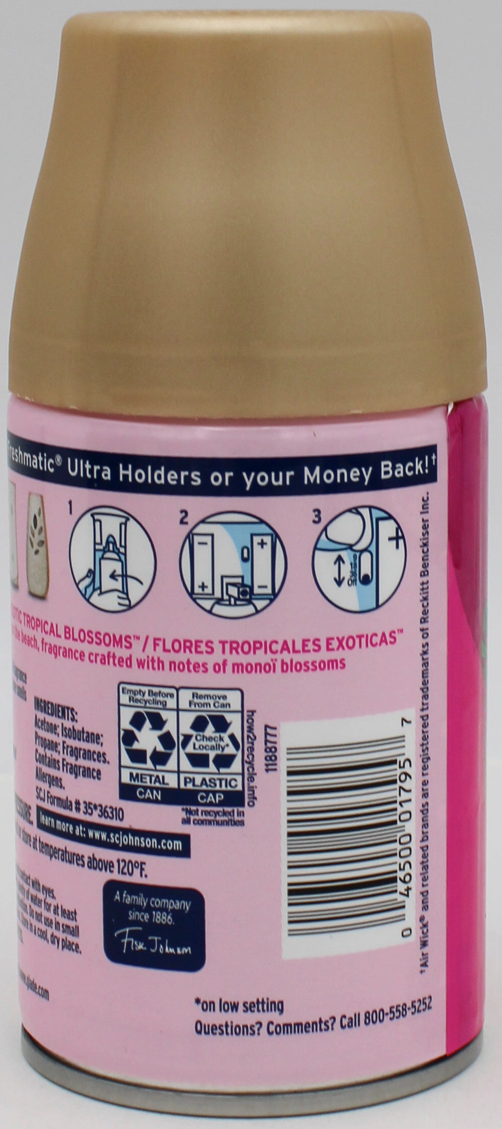 GLADE AUTOMATIC SPRAY REFILL EXOTIC TROPICAL BLOSSOMS 6.2oz US