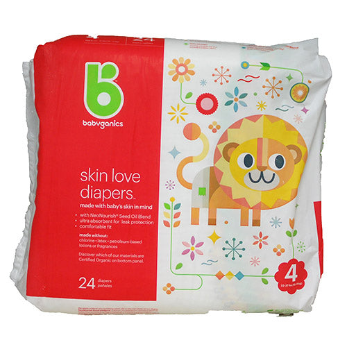 BABYGANCS DIAPRS 24CT/SZ4-SKIN LOVE