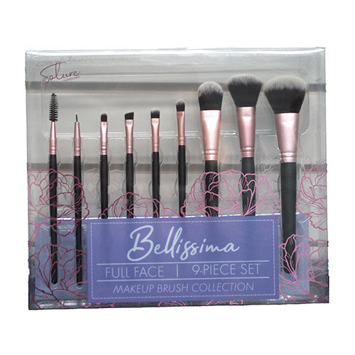 EVRIHOLDER BELLISIMA 9PC MAKEUP BRUSH SET NI.