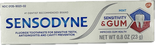 SENSODYNE SENSITIVITY & GUM TOOTHPASTE 0.8oz  EXP 1/31/25