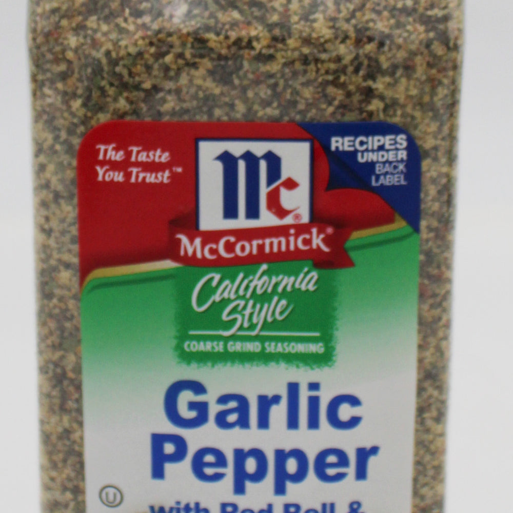MCCORMICK GARLIC PEPPER CALIFORNIA STYLE 22 Oz BB 12/6/26