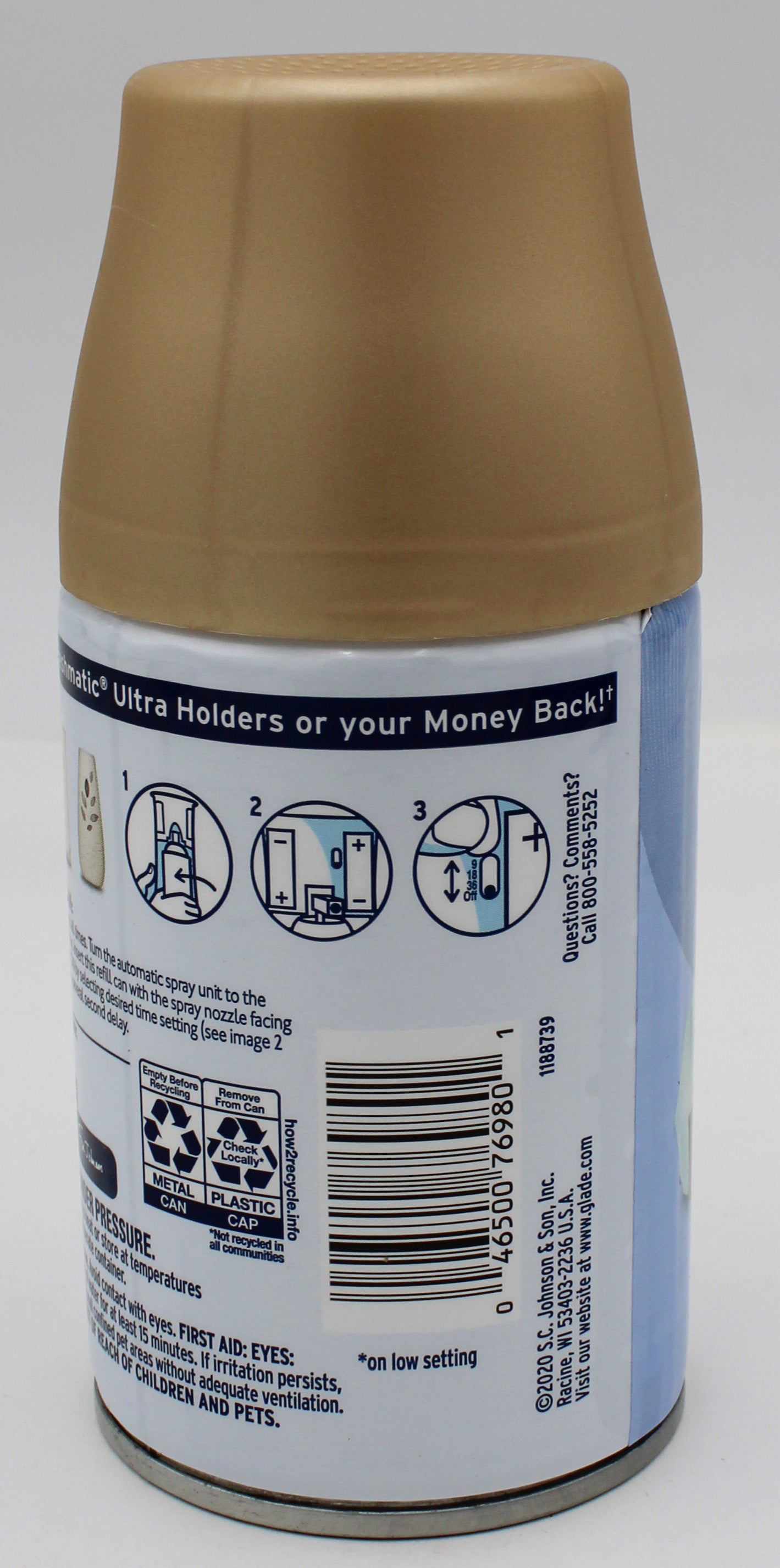 GLADE AUTOMATIC SPRAY REFILL PET ODOR CONTROL CLEAN SCENT 6.2oz US