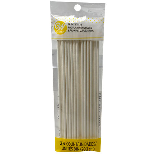 SP LOLLIPOP STICKS 8"/25CT