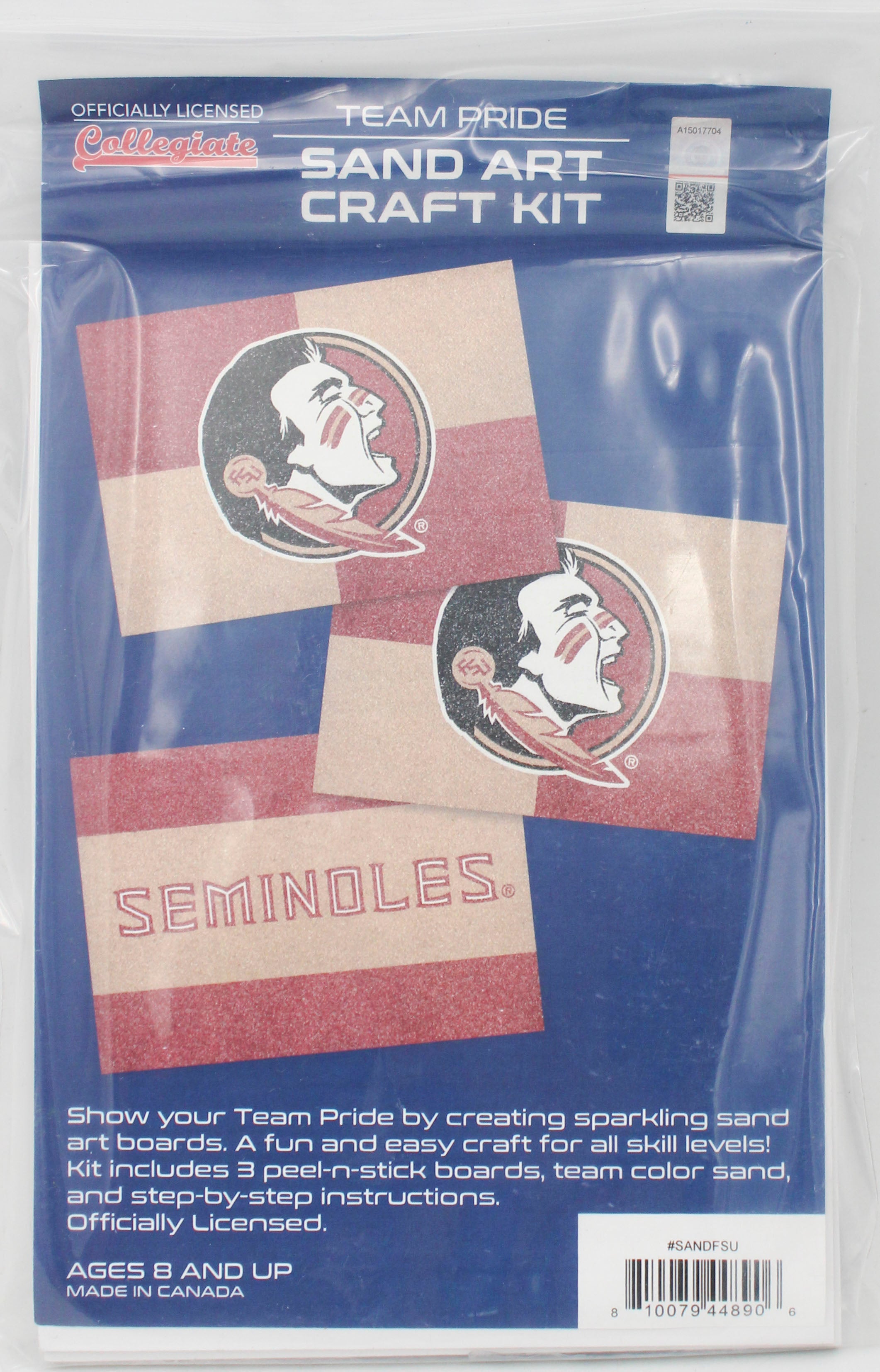 NCAA FLORIDA STATE SEMINOLES SAND ART CRAFT KIT