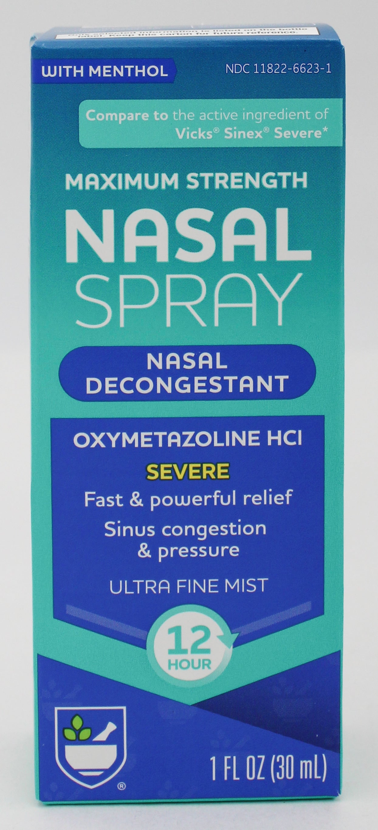 RITE AID 12HR SEVERE NASAL RELIEF SPRAY W/MENTHOL 1oz EXP 12/31/2026 COMPARES TO Afrin