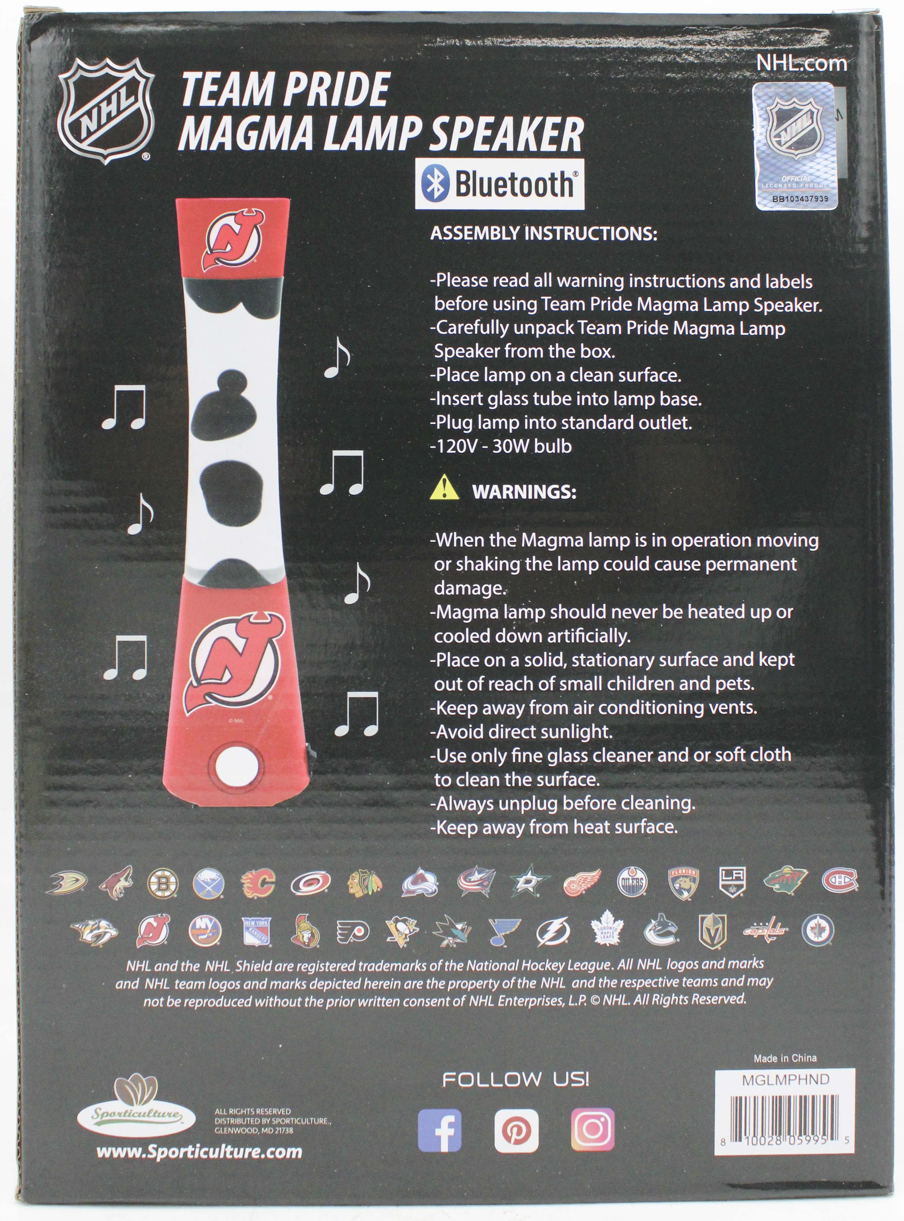 NHL NHL NEW JERSEY DEVILS LAVA LAMP SPEAKER