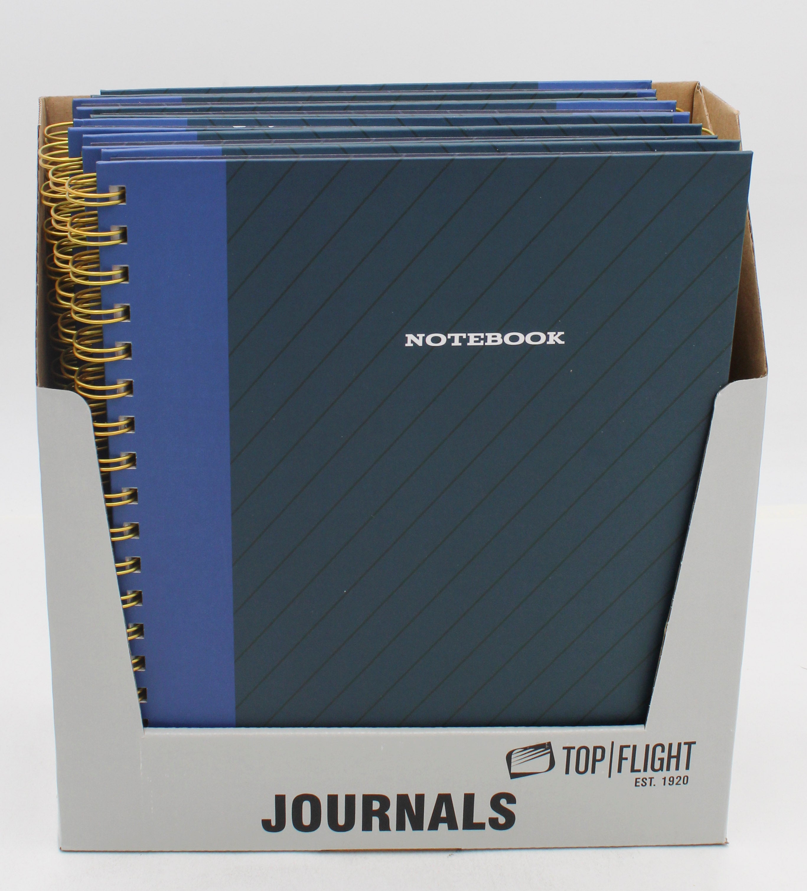TOP FLIGHT NAVY PINSTRIPE JOURNAL 6" X 8" 200pg