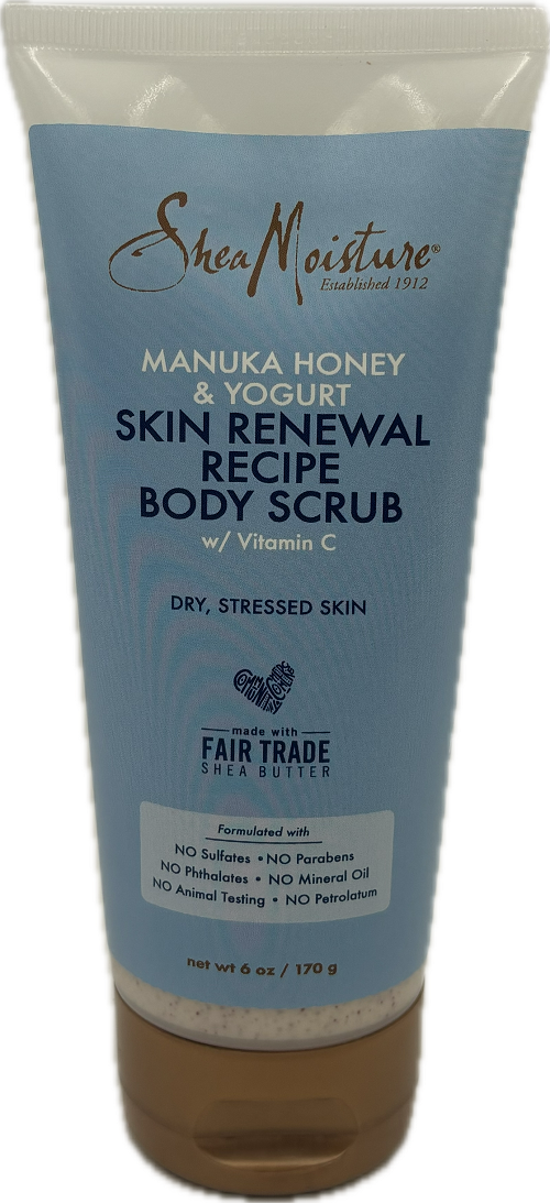 SHEA MOISTURE MANUKA HONEY & YOGURT BODY SCRUB SKIN RENEWAL 6oz NI