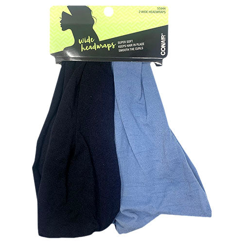 CONAIR WIDE HEADWRAPS 2PK ASST-NI
