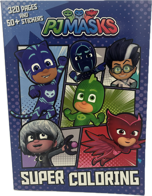 PJ MASKS SUPER COLORING - PAPERBACK  PP $7.99 US / 10.99 CAN 320pgs