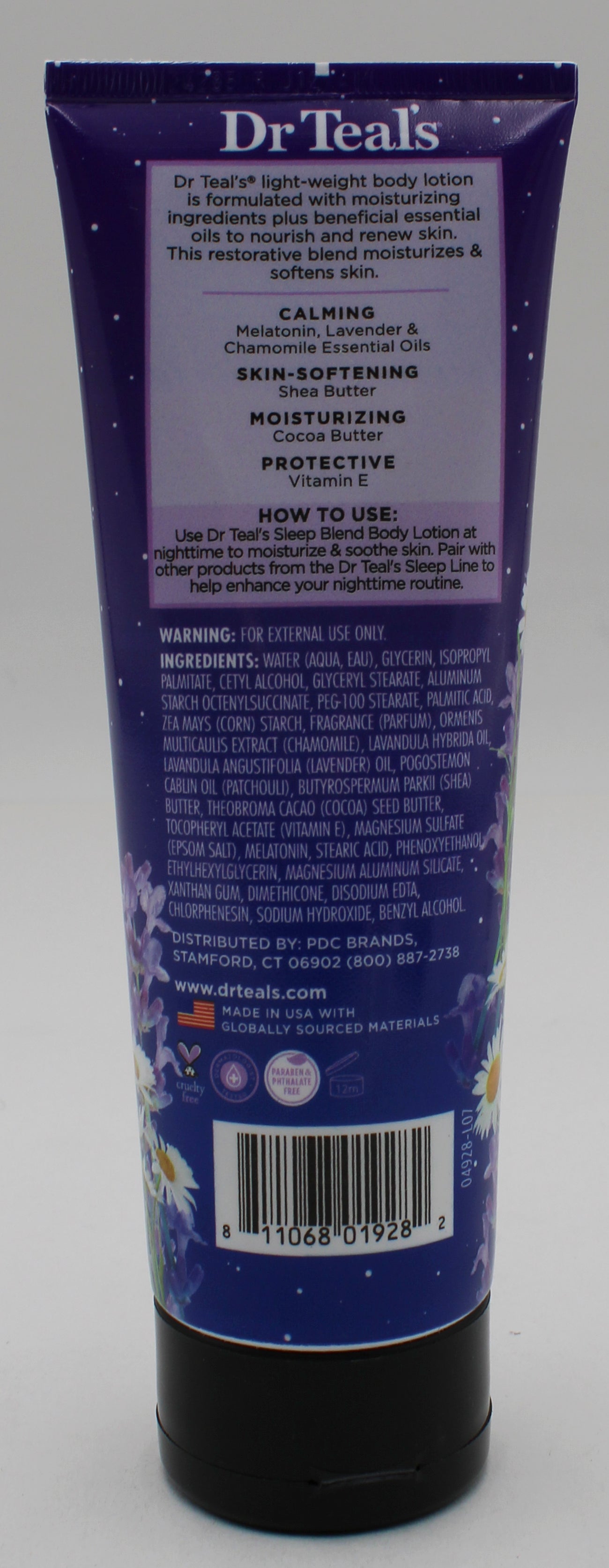 SP DR TEAL'S BODY LOTION SLEEP BLEND 8oz WITH MELATONIN, LAVENDER & CHAMOMILE NI
