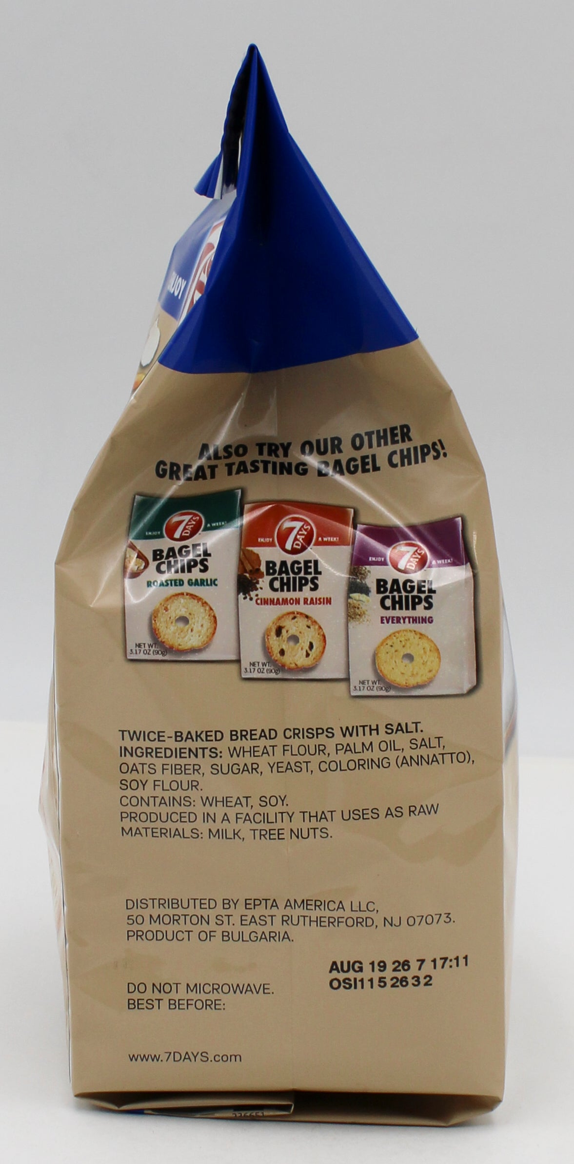 7 DAYS SEA SALT BAGEL CHIP  3.17 Oz BB 8/19/2026