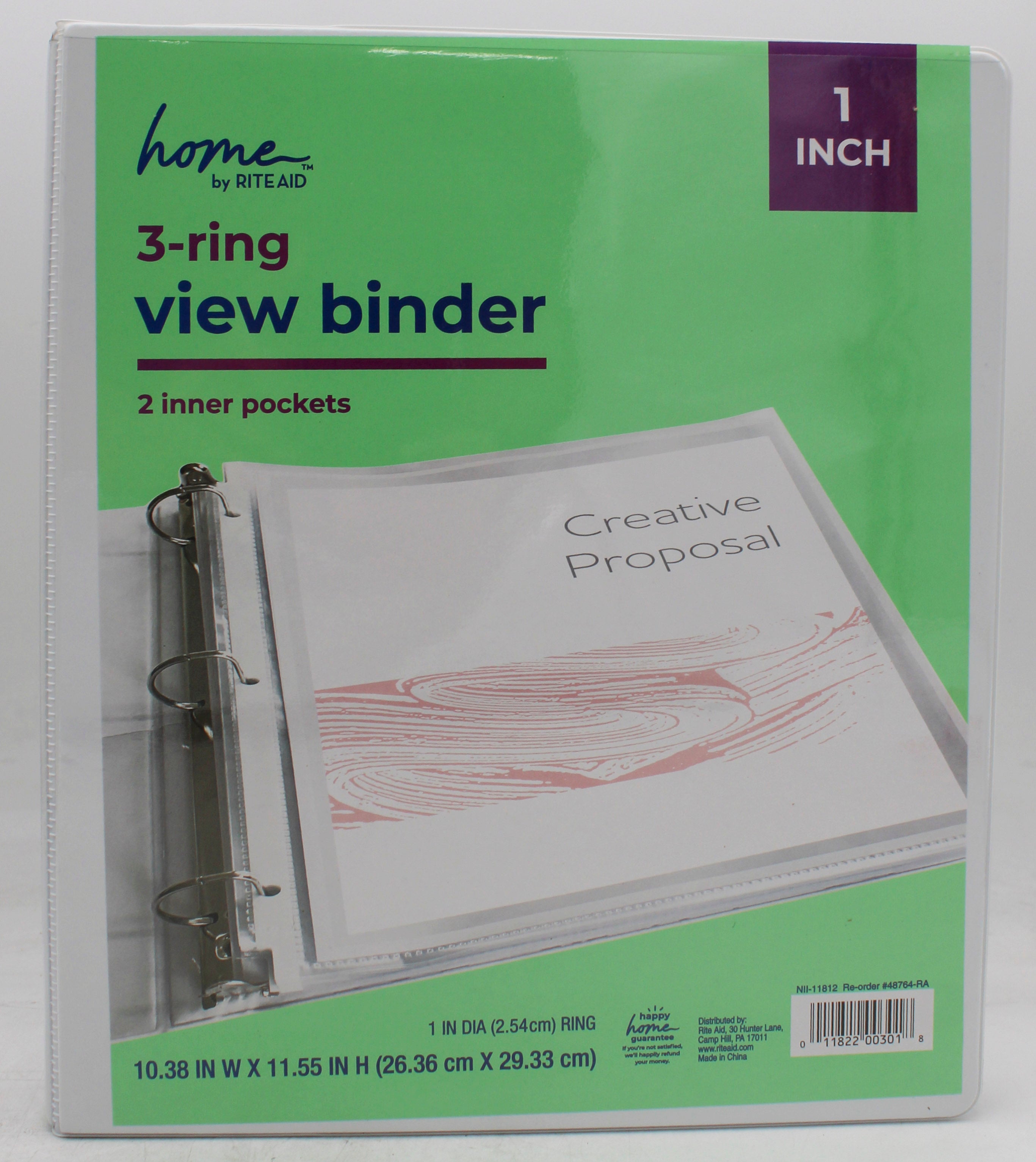 RITE AID 3 RING BINDER 1.0"
