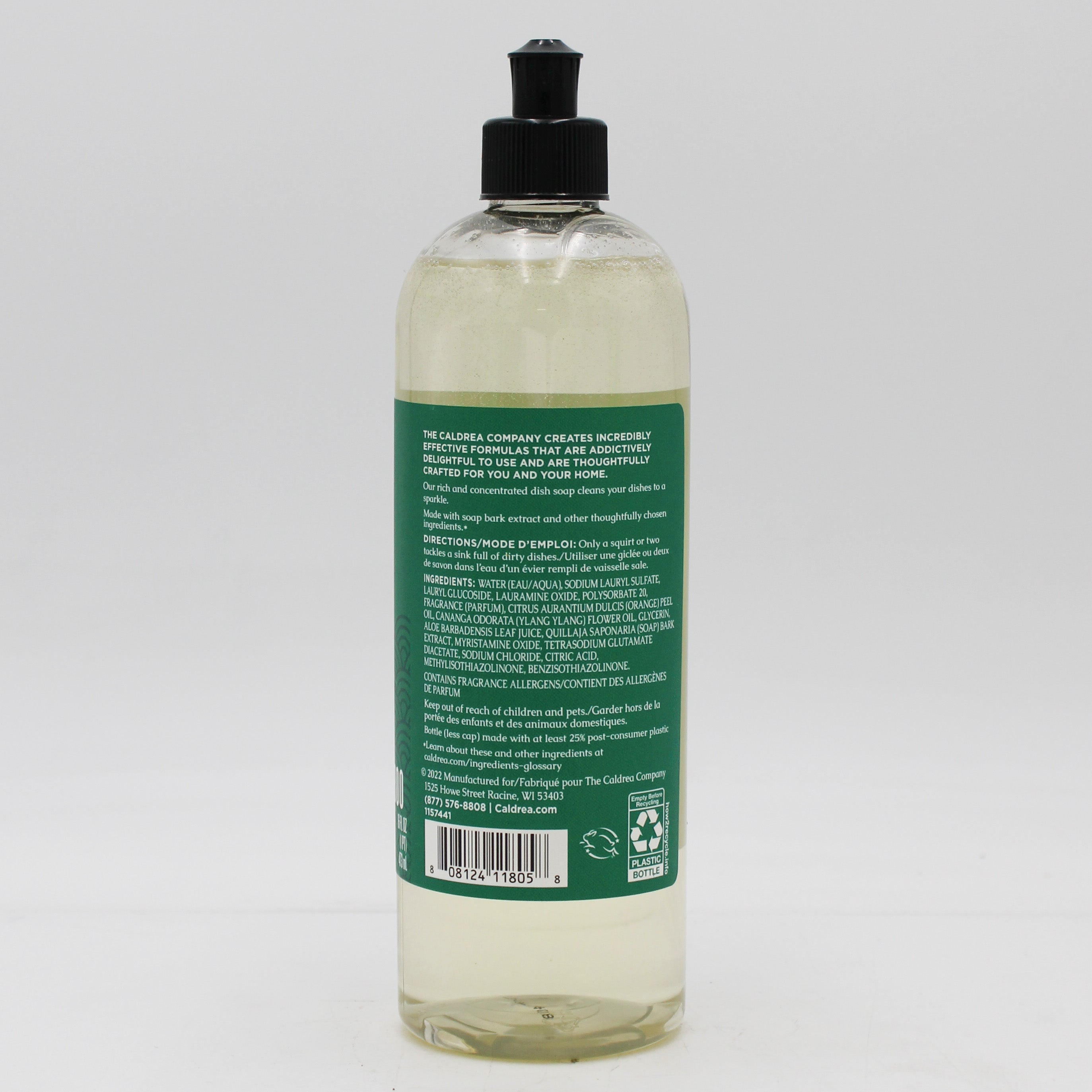 CALDREA DISH SOAP ORANGE BLOSSOM BAMBOO 16oz US