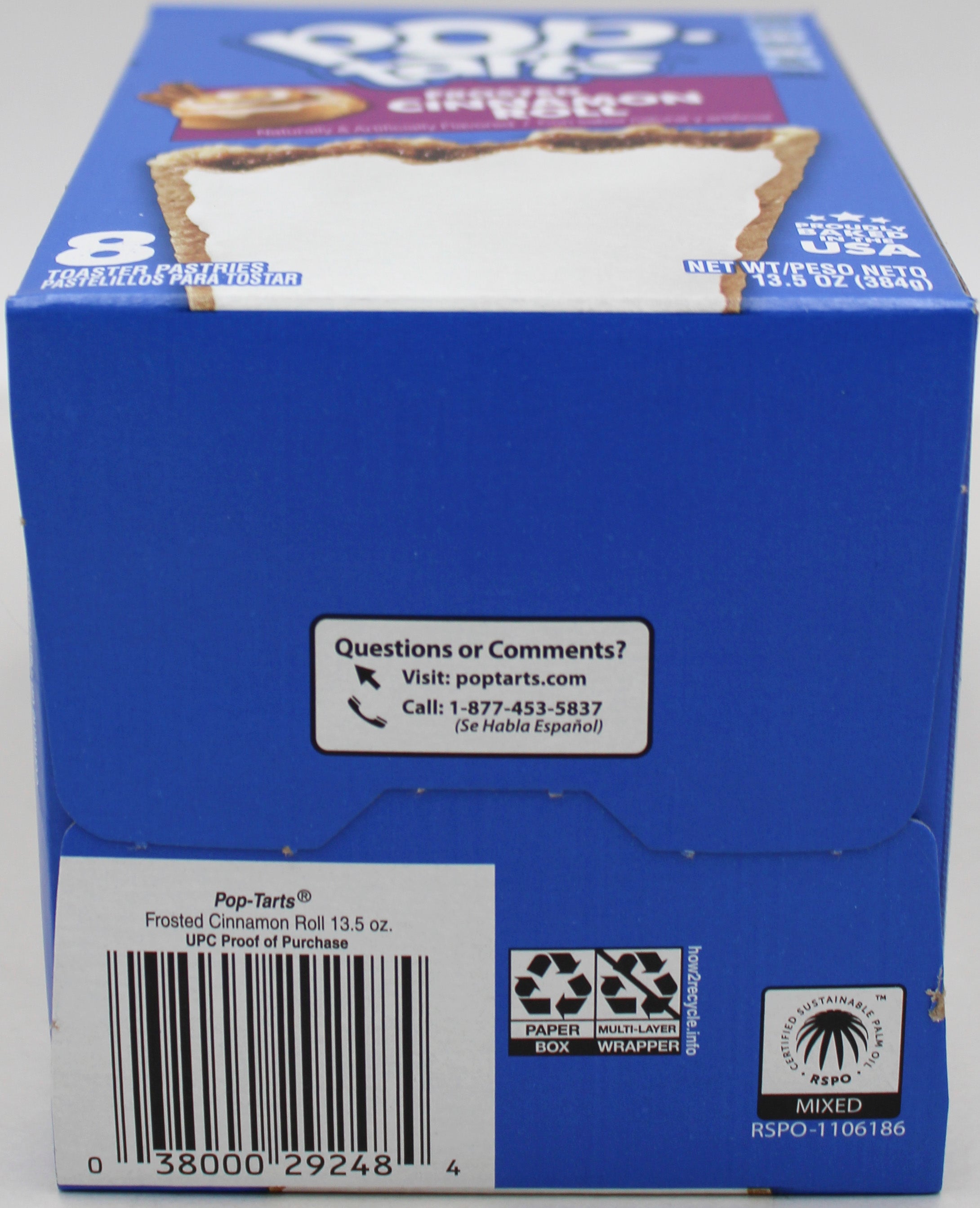 POP-TARTS FROSTED CINNAMON ROLL 8CT 13.5 Oz BB 1/10/27 NI